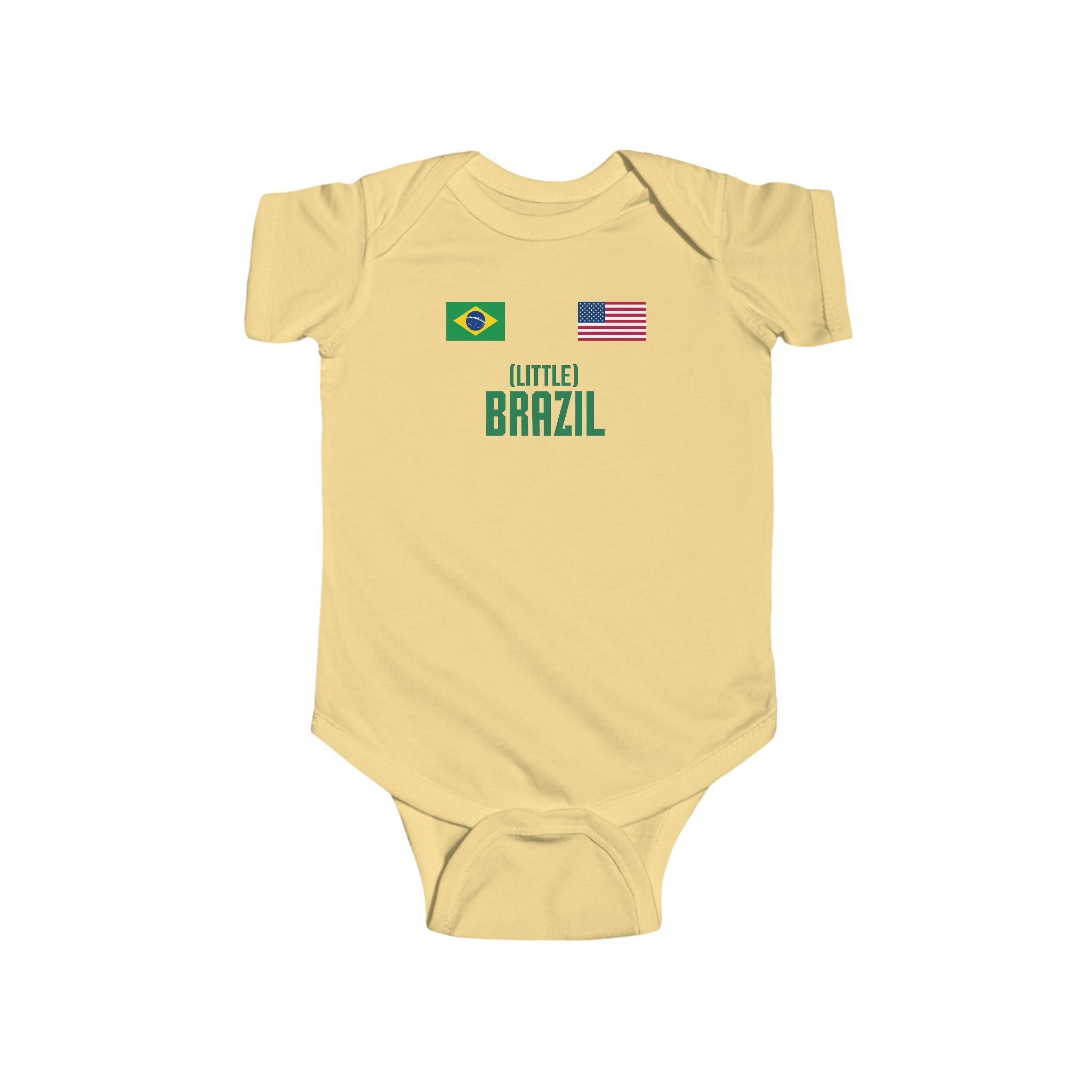 Little Brazil NYC Kids Baby Onesie | Little Brazil Soccer Infant Bodysuit