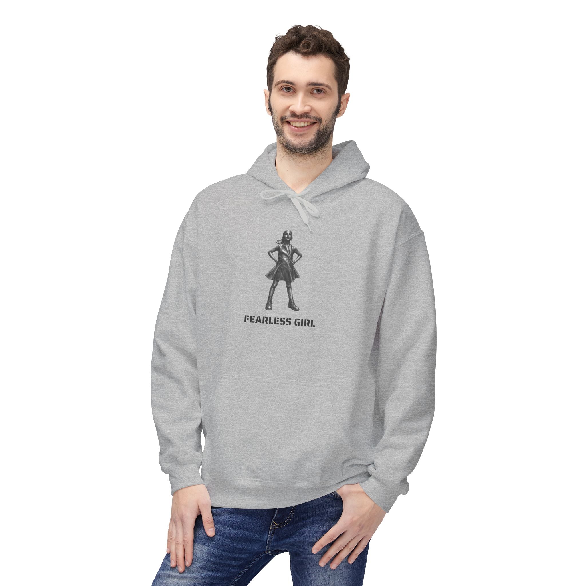Fearless Girl Hoodie | NYC Empowerment Feminist Hooded Sweatshirt