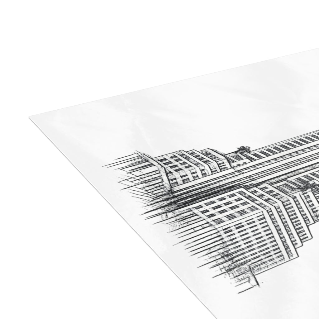 Chrysler Building Postcard Set — Architectural Sketch Postcard Bundle