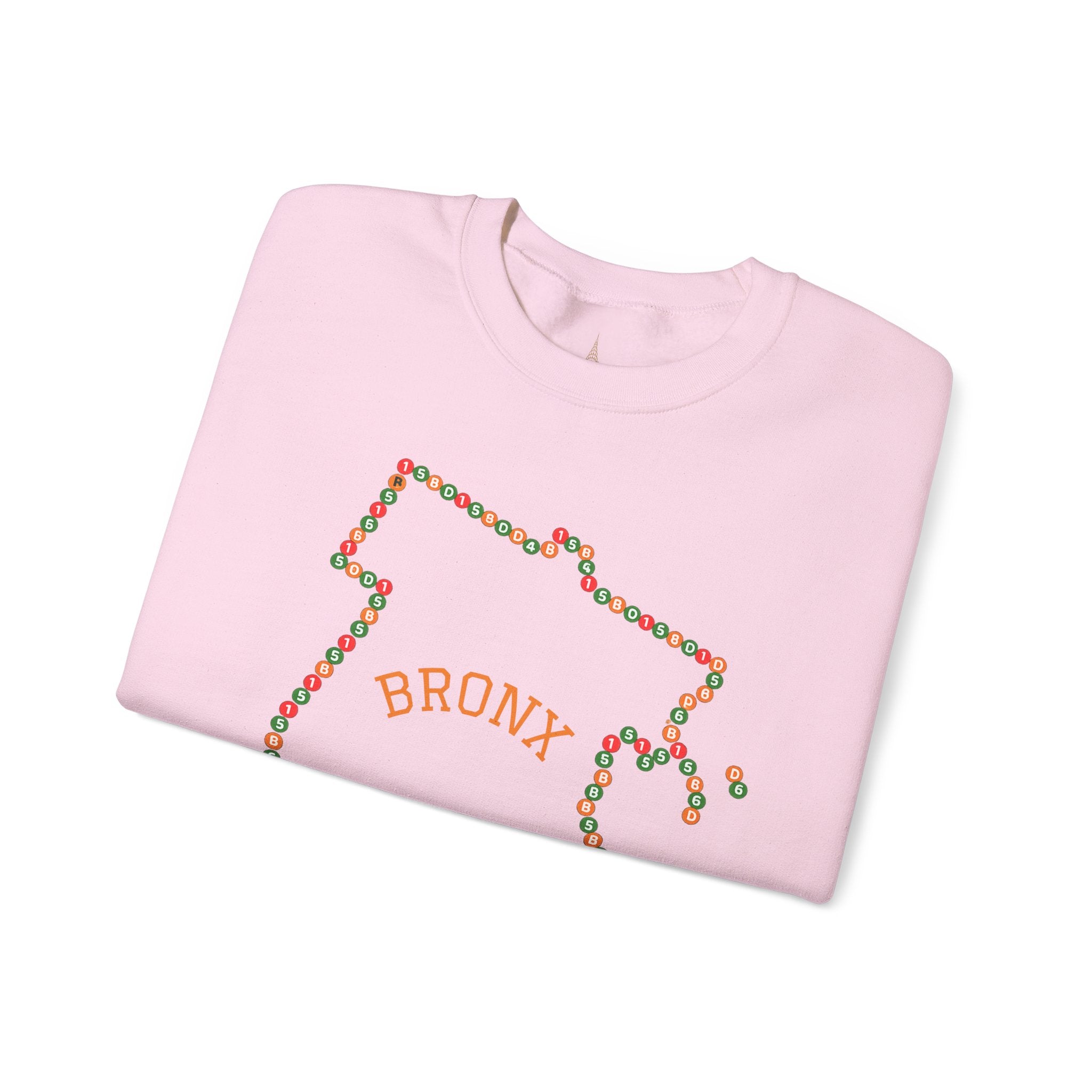 The Bronx Map Subway Signs Sweatshirt | NYC Crewneck Sweater