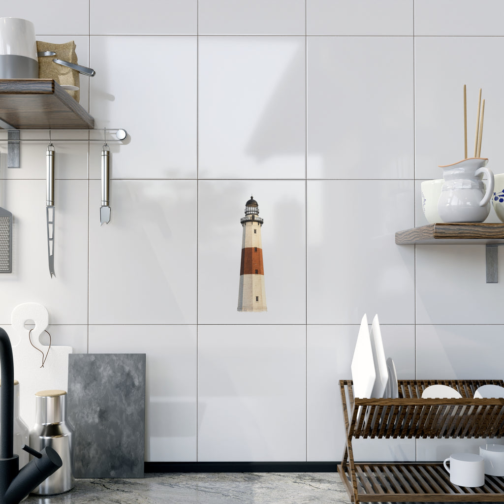 Montauk Lighthouse Ceramic Shower Bath Tile 6" x 8"