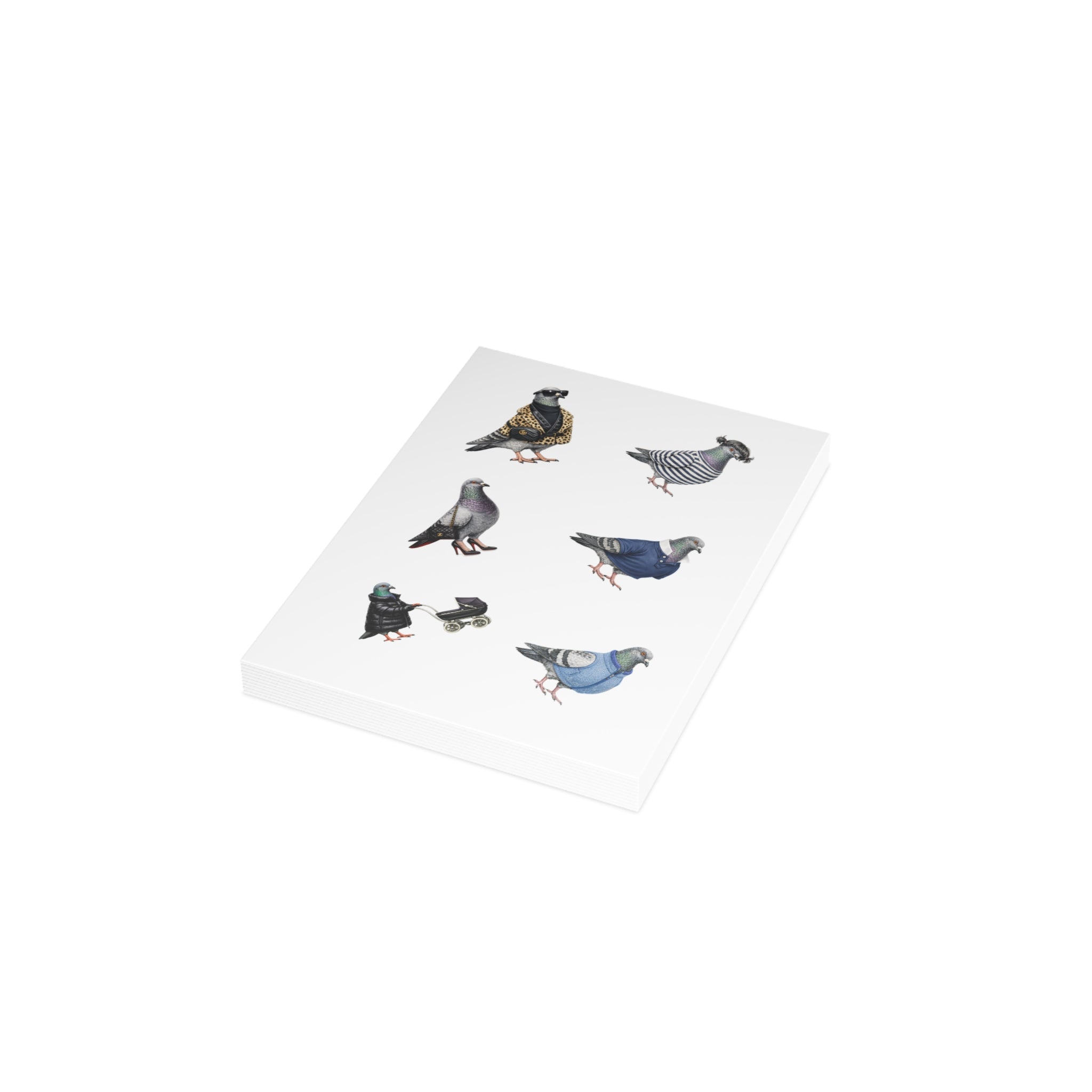 You're One Trendy Bird NYC Pigeon Greeting Cards |  Fashionable Stylish Bird Lover Card Pack