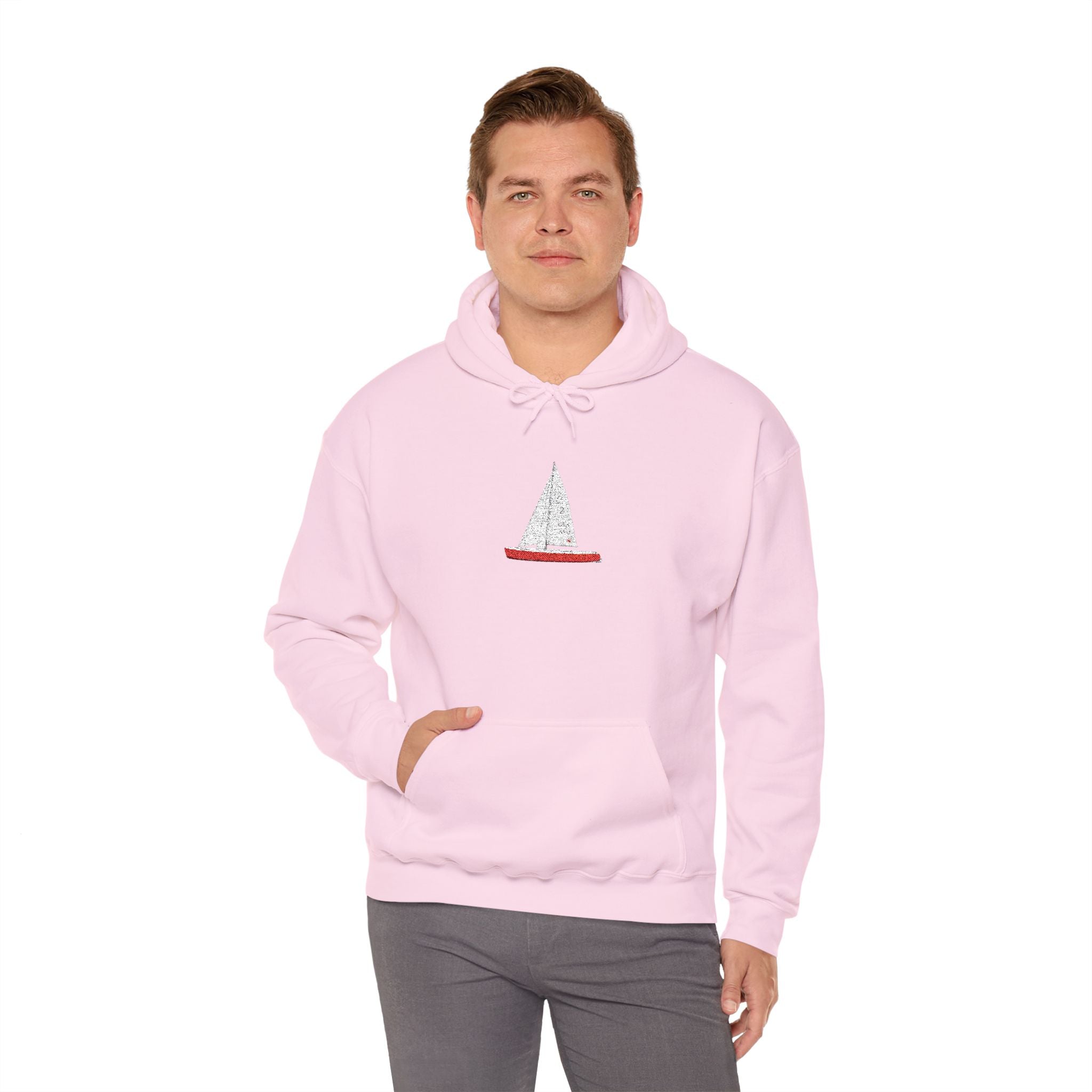 Sudadera con capucha unisex bordada de Central Park Model Sailboat NYC  Sudadera con capucha bordada de velero de Nueva York