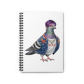 Customizable Koreatown NYC Pigeon Spiral Journal | K-Pop Bird Lovers Notebook