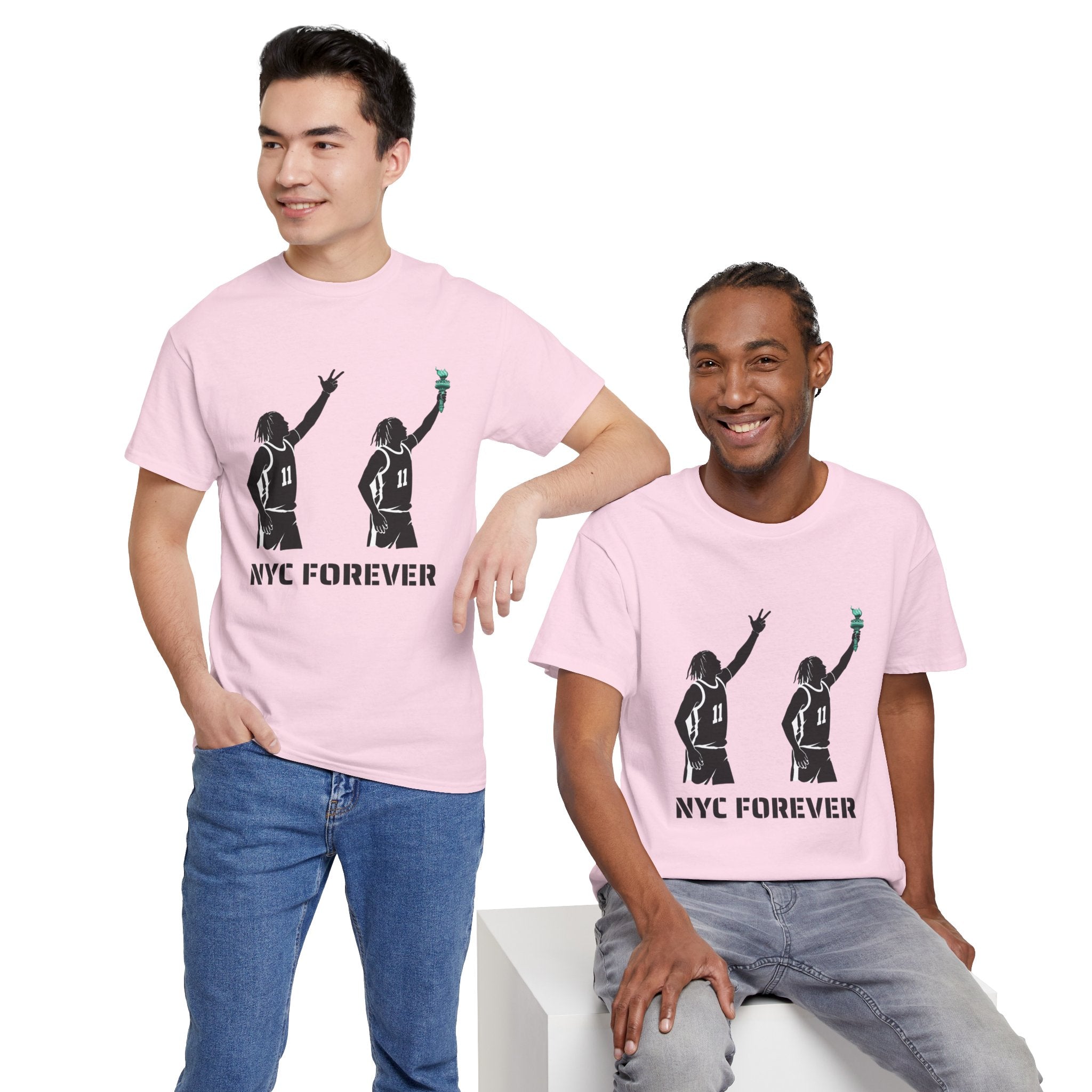 New York Basketball Jalen Brunson Tee | NYC Icons Statue of Liberty T-shirt