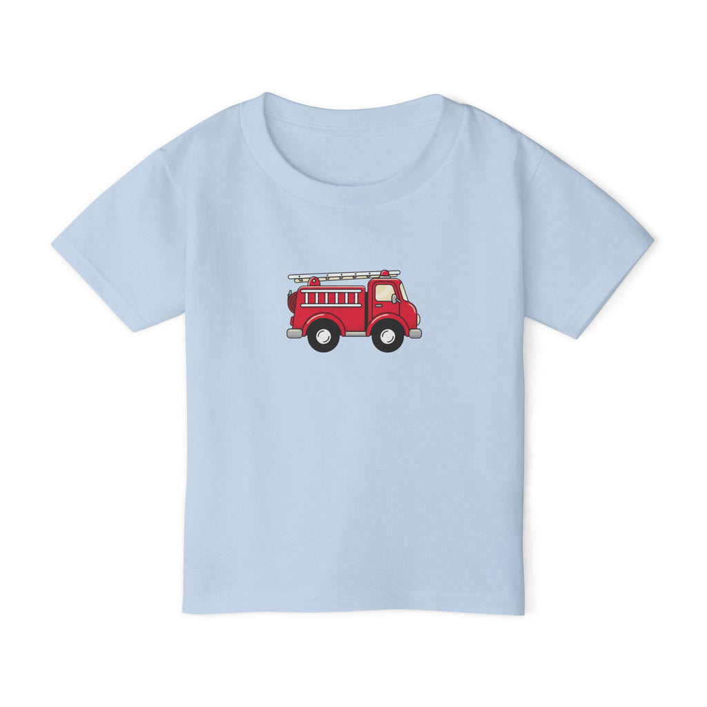 Fire Truck NYC Kids Toddler T-Shirt — New York Red Fire Engine Cartoon Graphic Childrens Tee