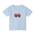 Fire Truck NYC Kids Toddler T-Shirt — New York Red Fire Engine Cartoon Graphic Childrens Tee