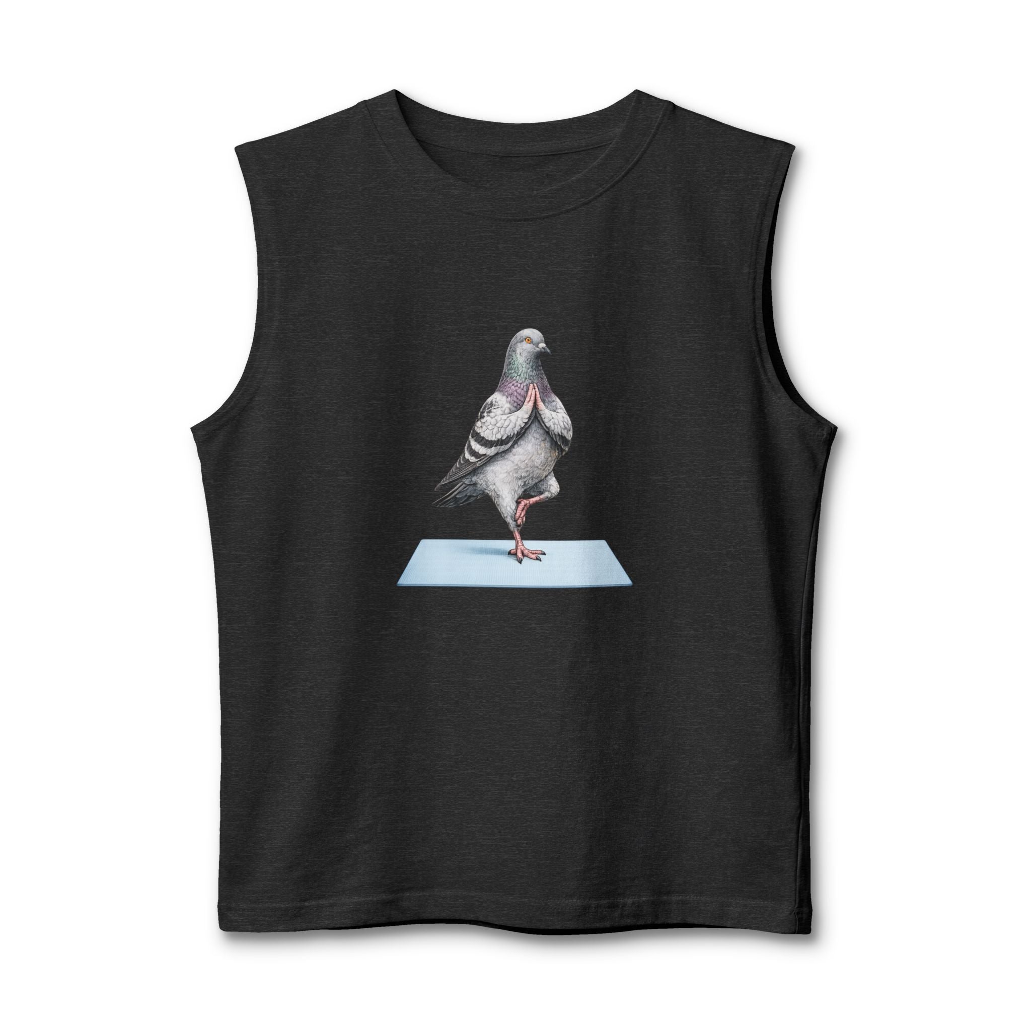 Central Park NYC Pigeon Yoga Muscle Tank Top | Yoga Bird Lovers Tee