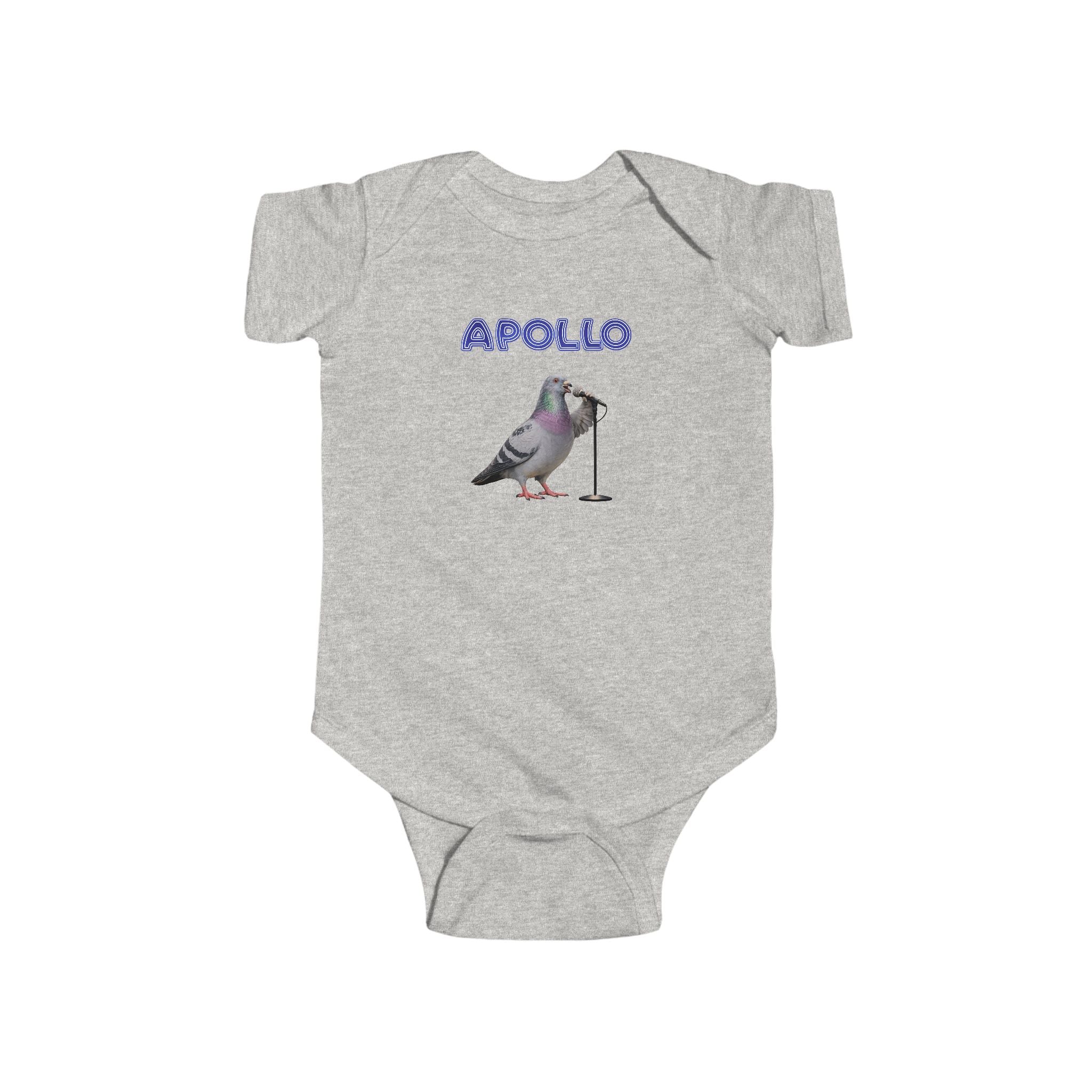 Customizable Harlem NYC Pigeon Baby Onesie | New Yorker Reveal Infant Bodysuit