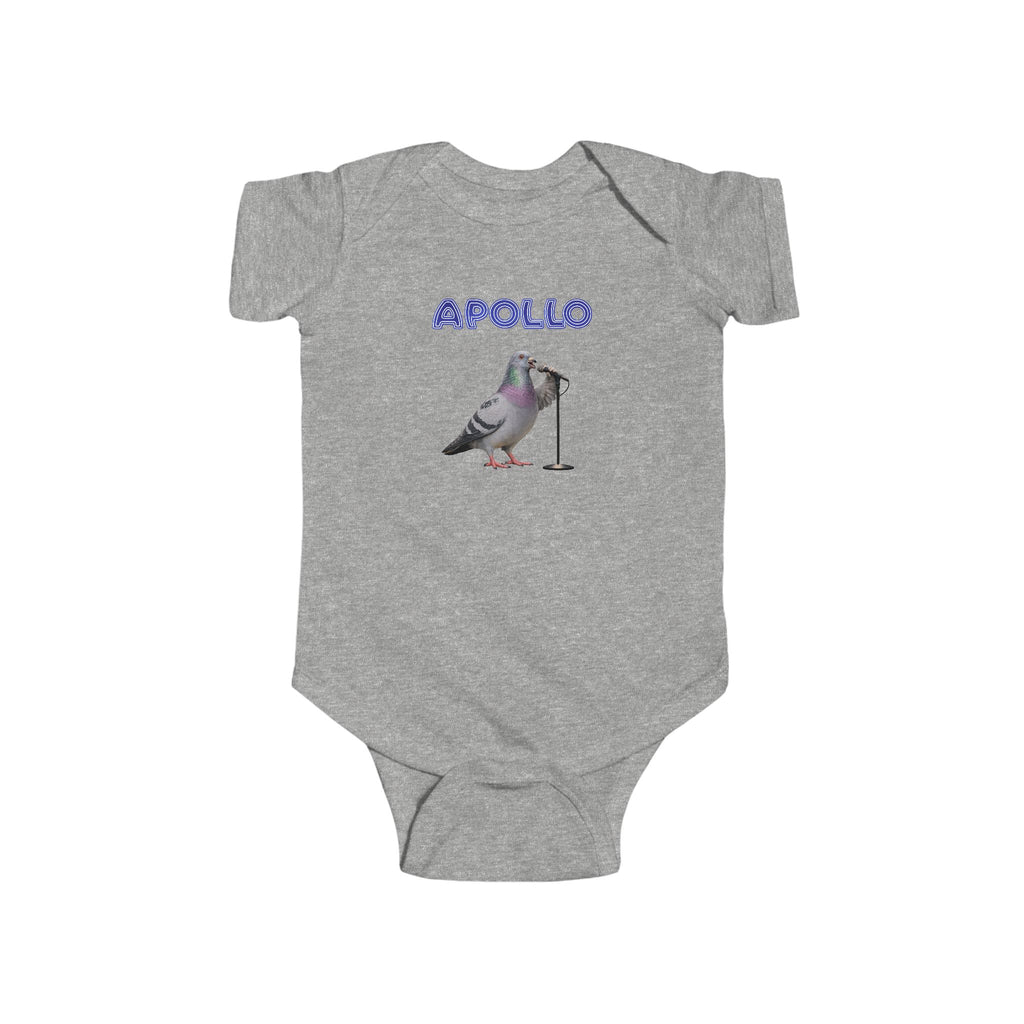 Customizable Harlem NYC Pigeon Baby Onesie | New Yorker Reveal Infant Bodysuit