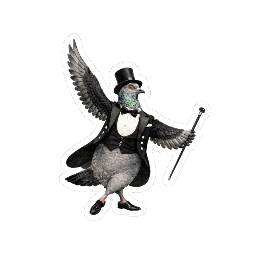 Broadway NYC Pigeon 3" x 3" Sticker