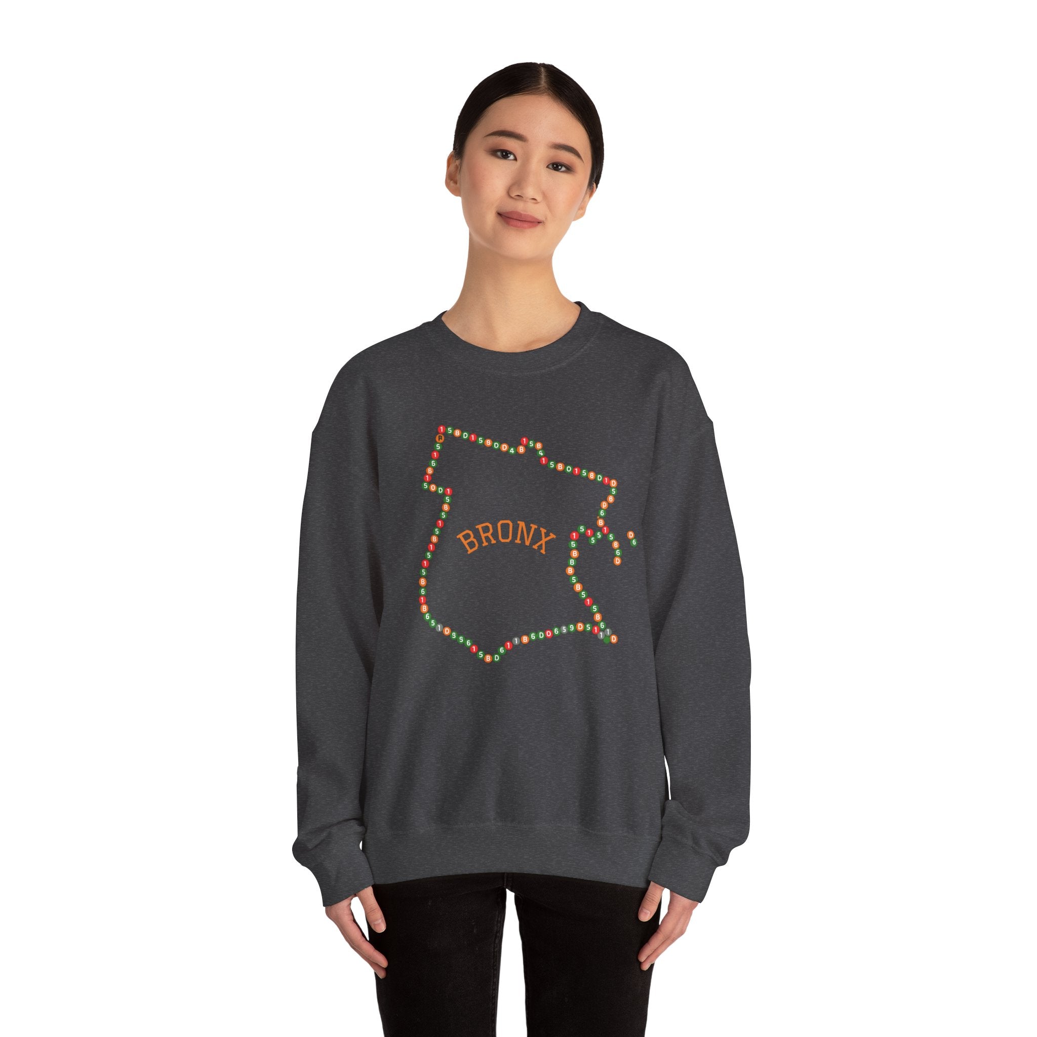 The Bronx Map Subway Signs Sweatshirt | NYC Crewneck Sweater