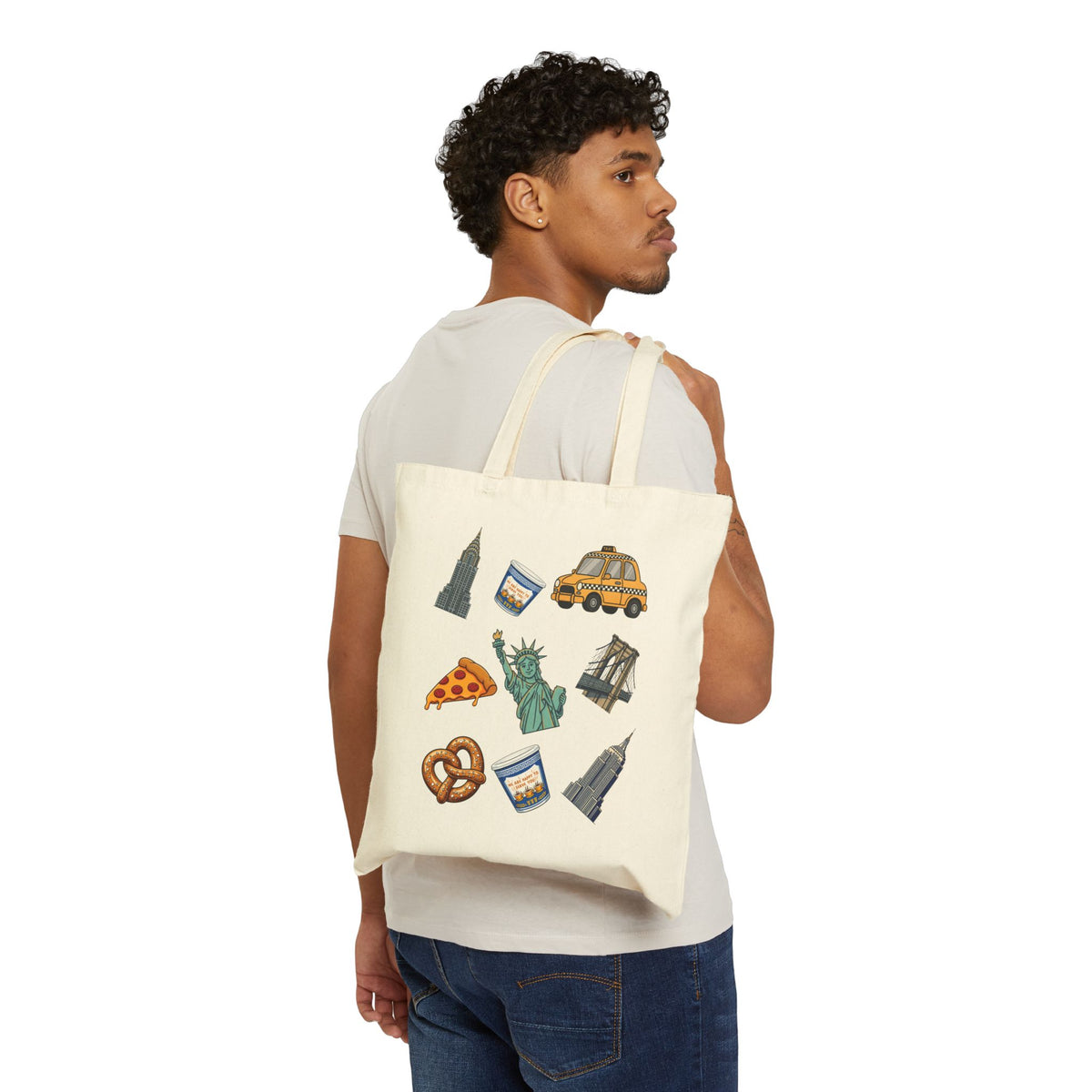New York City Icons Subway Tote Bag | NYC Travel Souvenir Tote