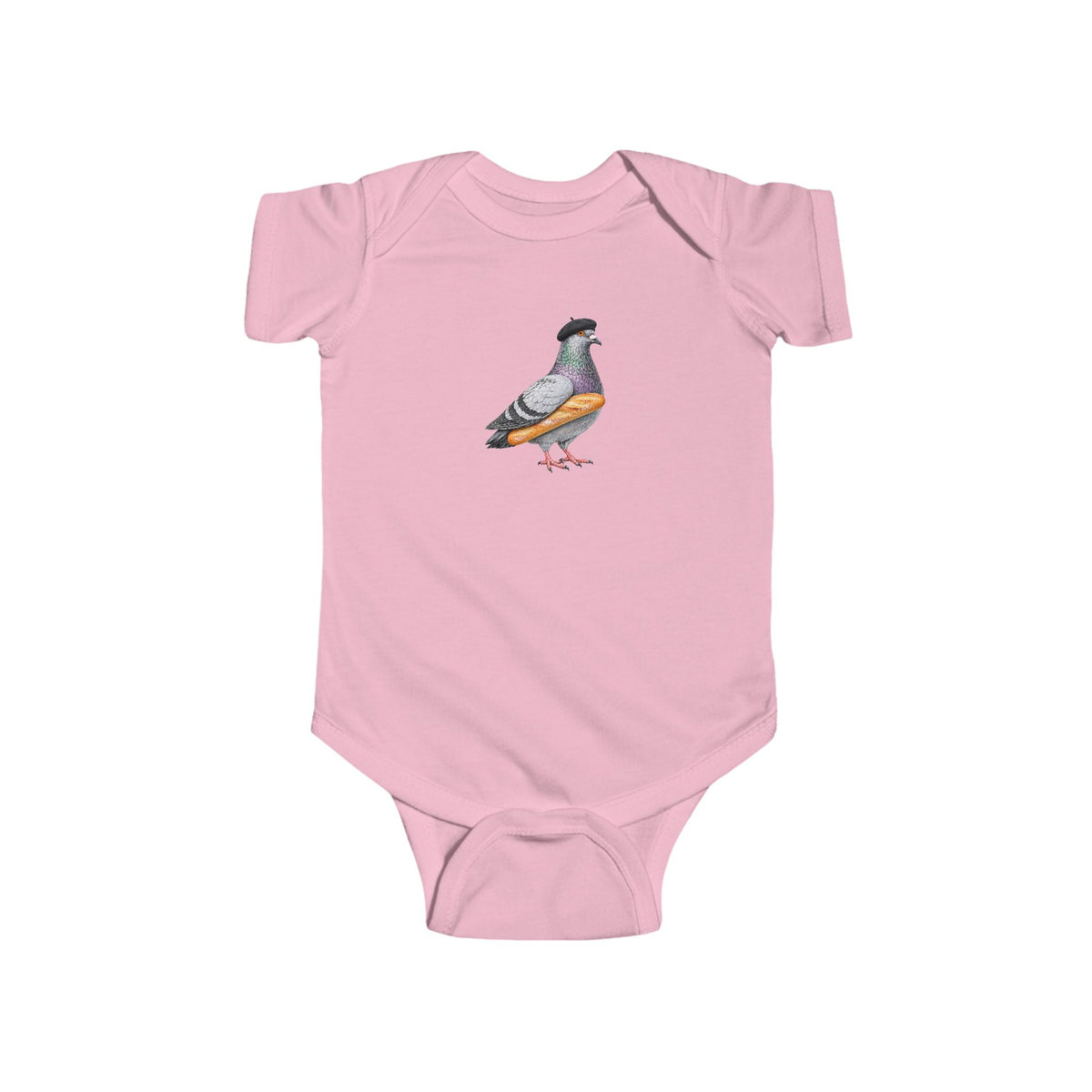 Customizable Carroll Gardens NYC Pigeon Baby Onesie | New Yorker Reveal Infant Bodysuit
