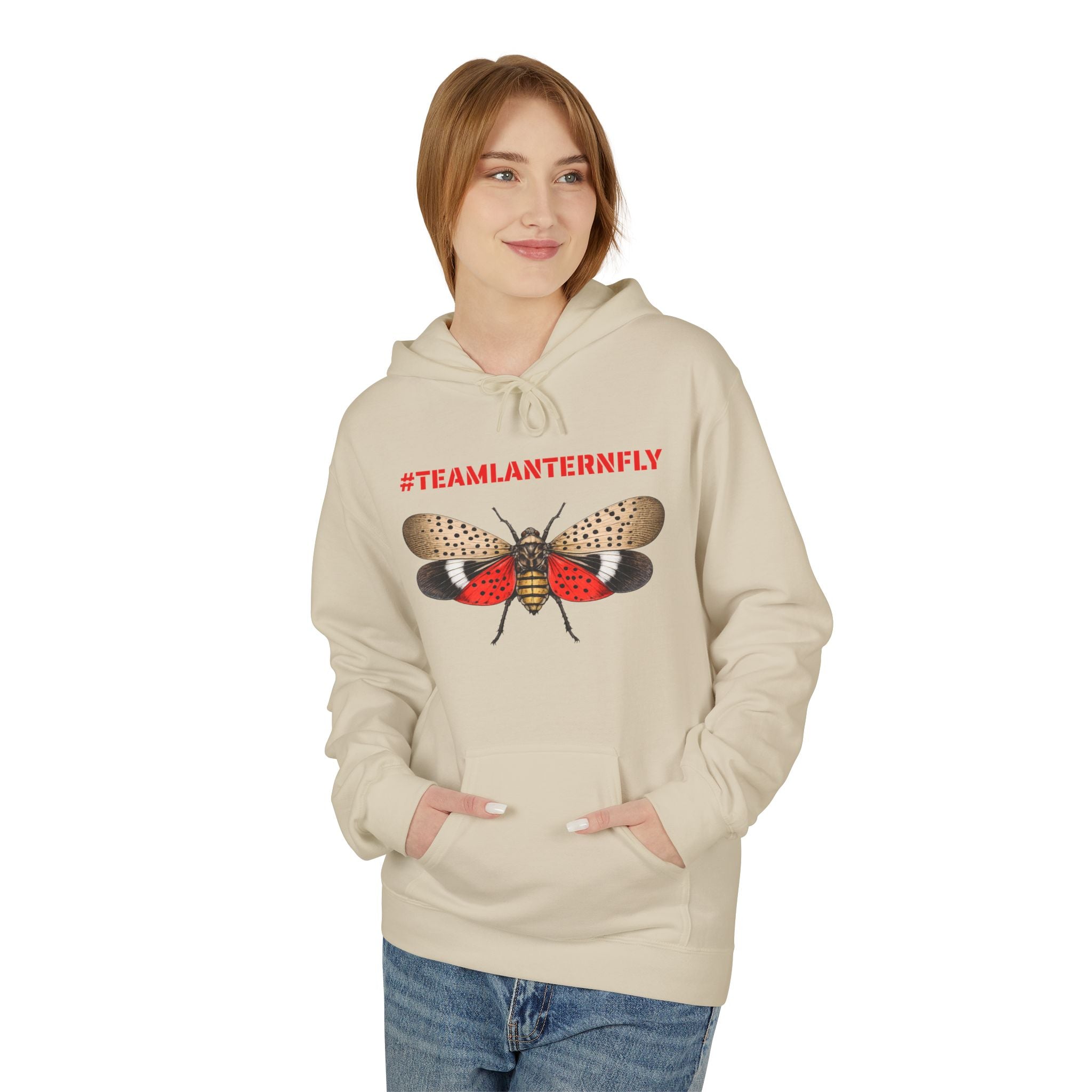 NYC Spotted Lanternfly Hoodie — Team Lanternfly Hooded Pullover Sweatshirt