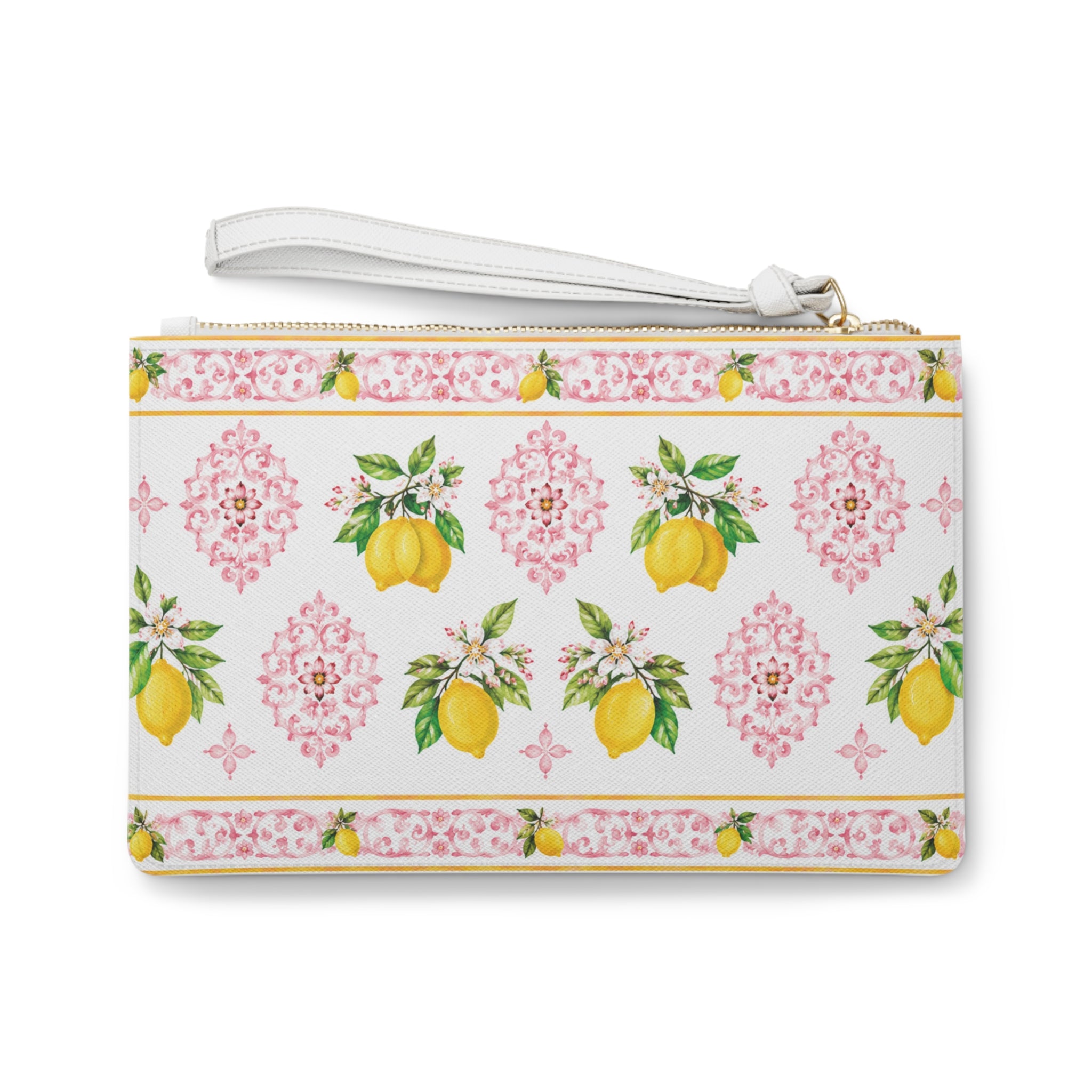 Little Italy Amalfi Pink and White with Lemon Clutch
