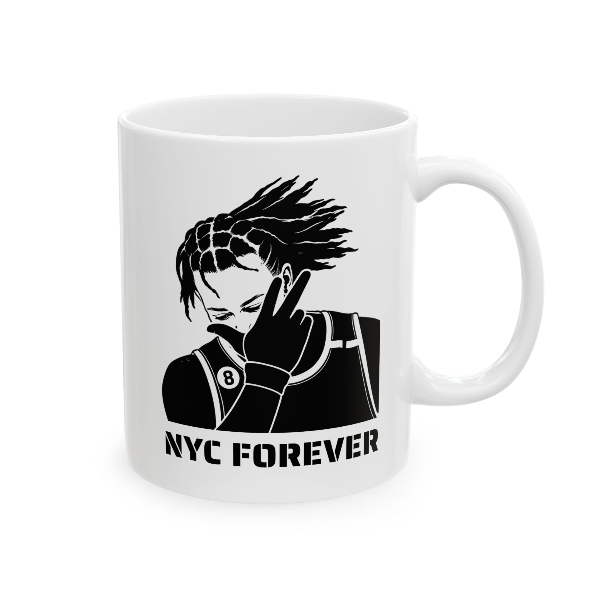 Jalen Brunson NYC Forever Mug | New York Basketball Ceramic Mug