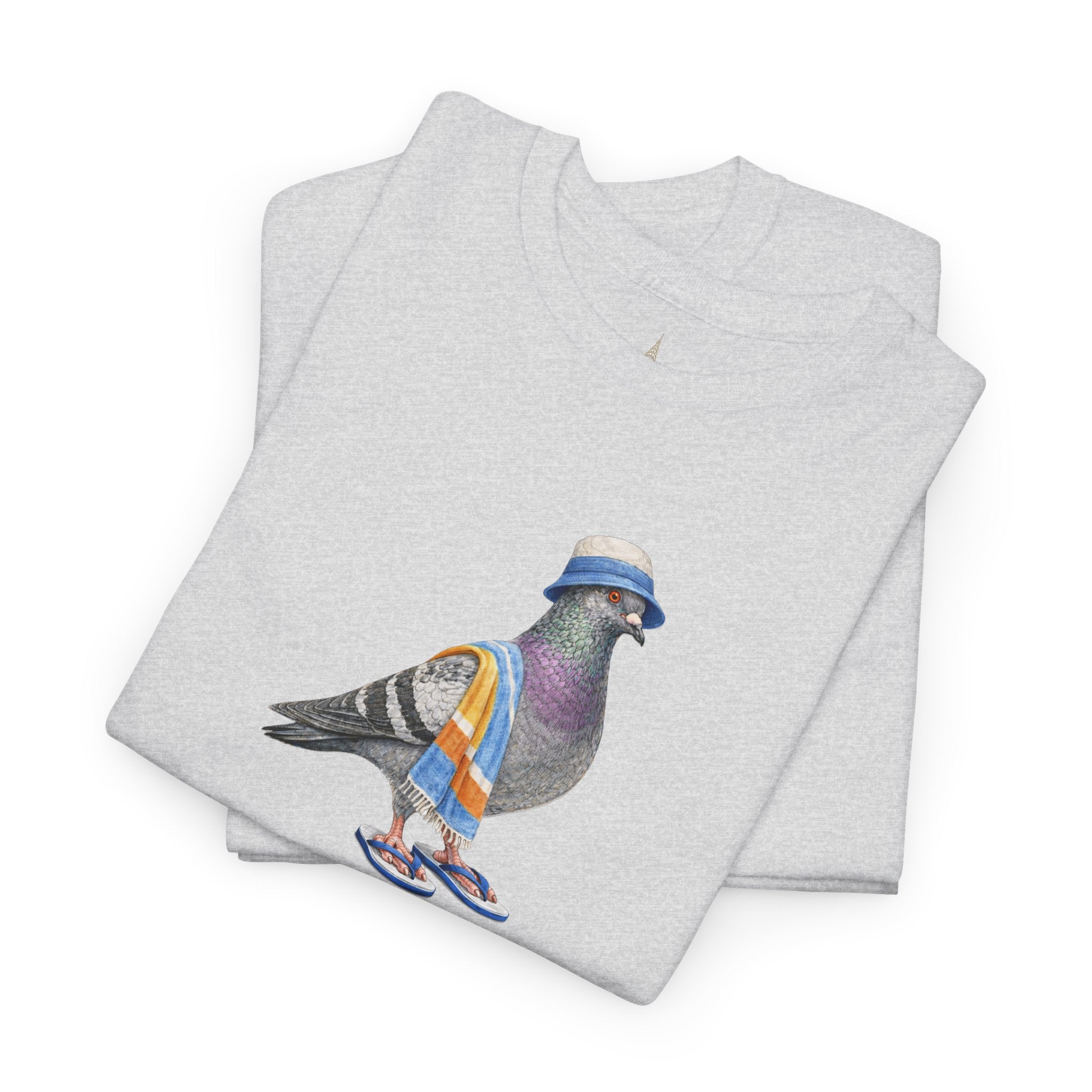 Customizable Coney Island NYC Pigeon T-Shirt | Beach Bum Tee