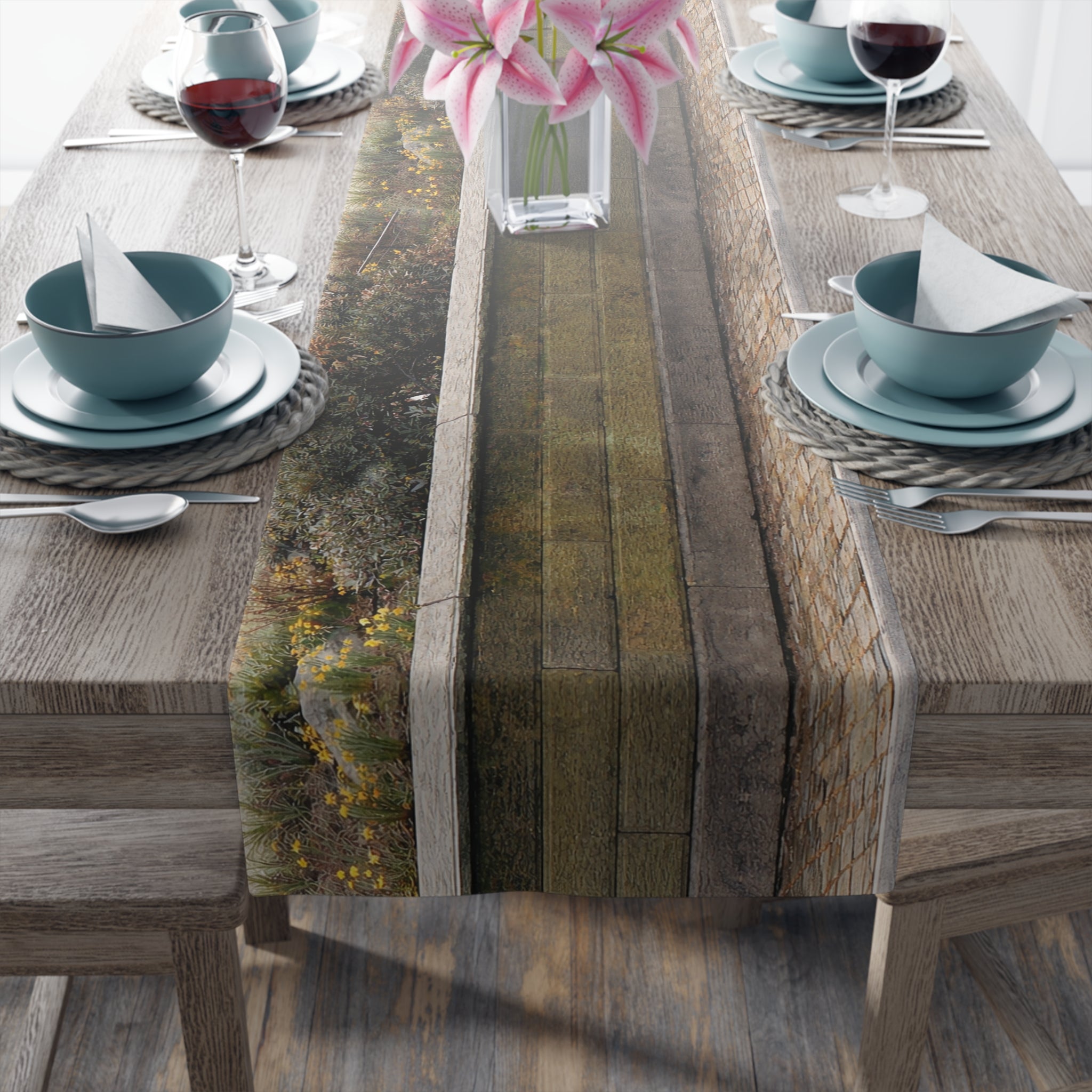 Central Park Perimeter Wall Table Runner – Central Park Wall Picnic Table Decor