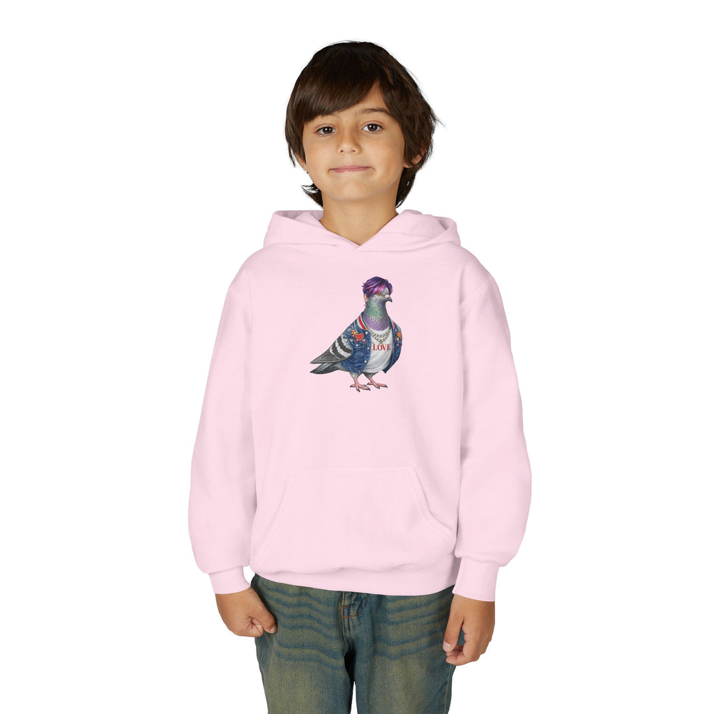 Sudadera con Capucha Personalizable para Niños Koreatown NYC Pigeon NYC | Sudadera con Capucha para Niños Amantes de las Aves Estrella de KPop de Nueva York