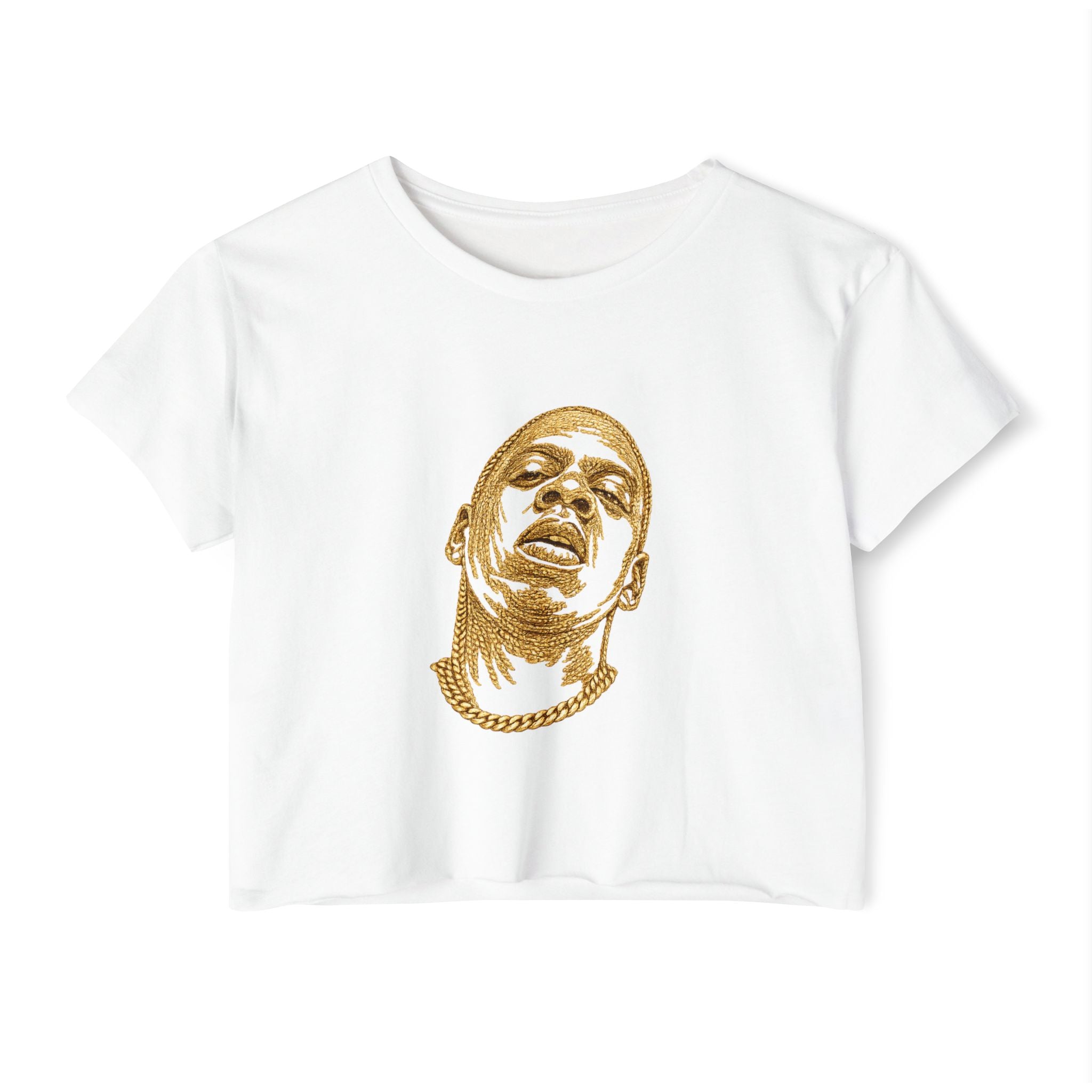 Gold Chain Jay Z Crop Top T-shirt   Music Tee