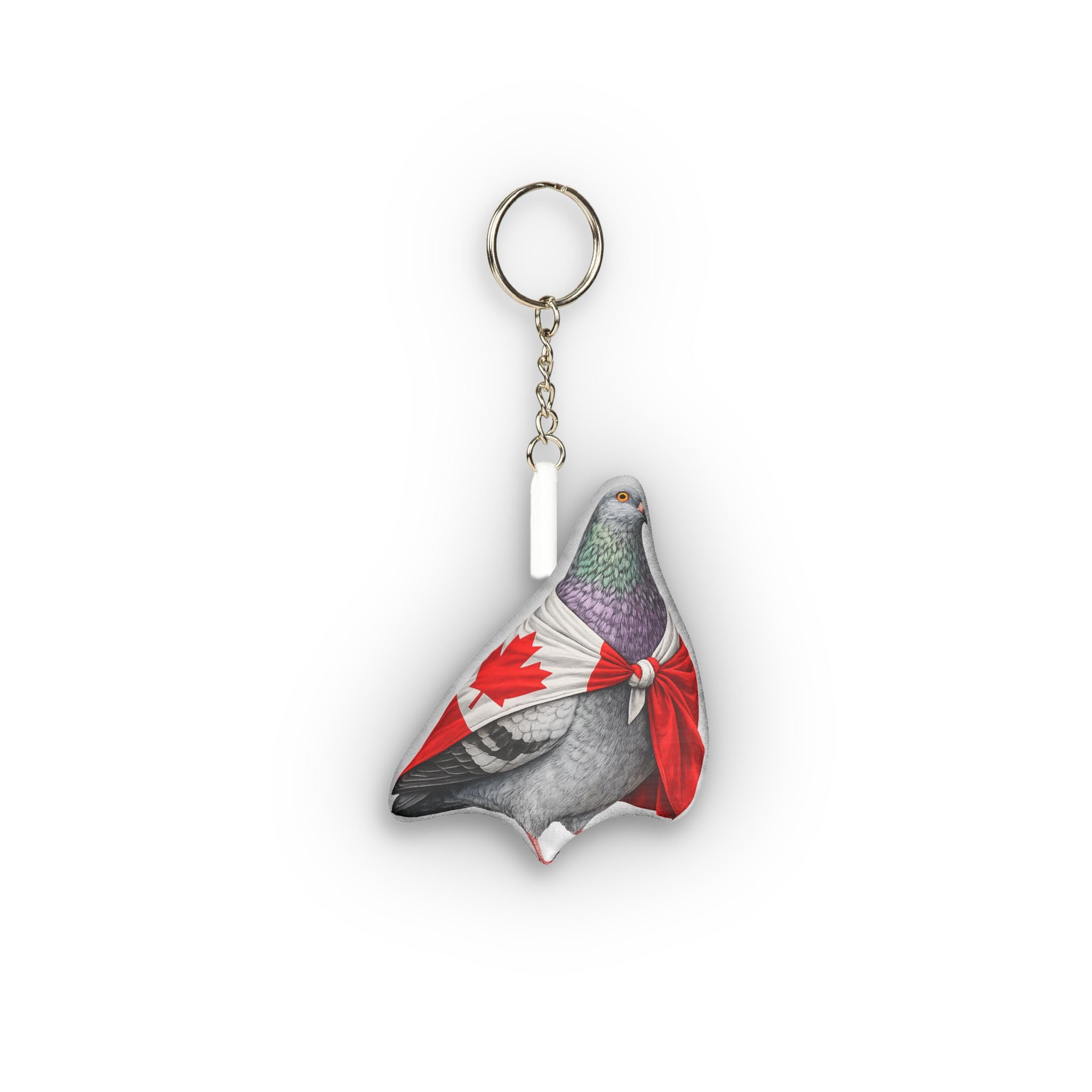 Canada International Pigeon Mini Plush Keychain |  Bird Lovers Plushie Bag Charm