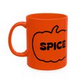 Pumpkin Spice Ceramic Mug — Bright Orange Fall Coffee Cup