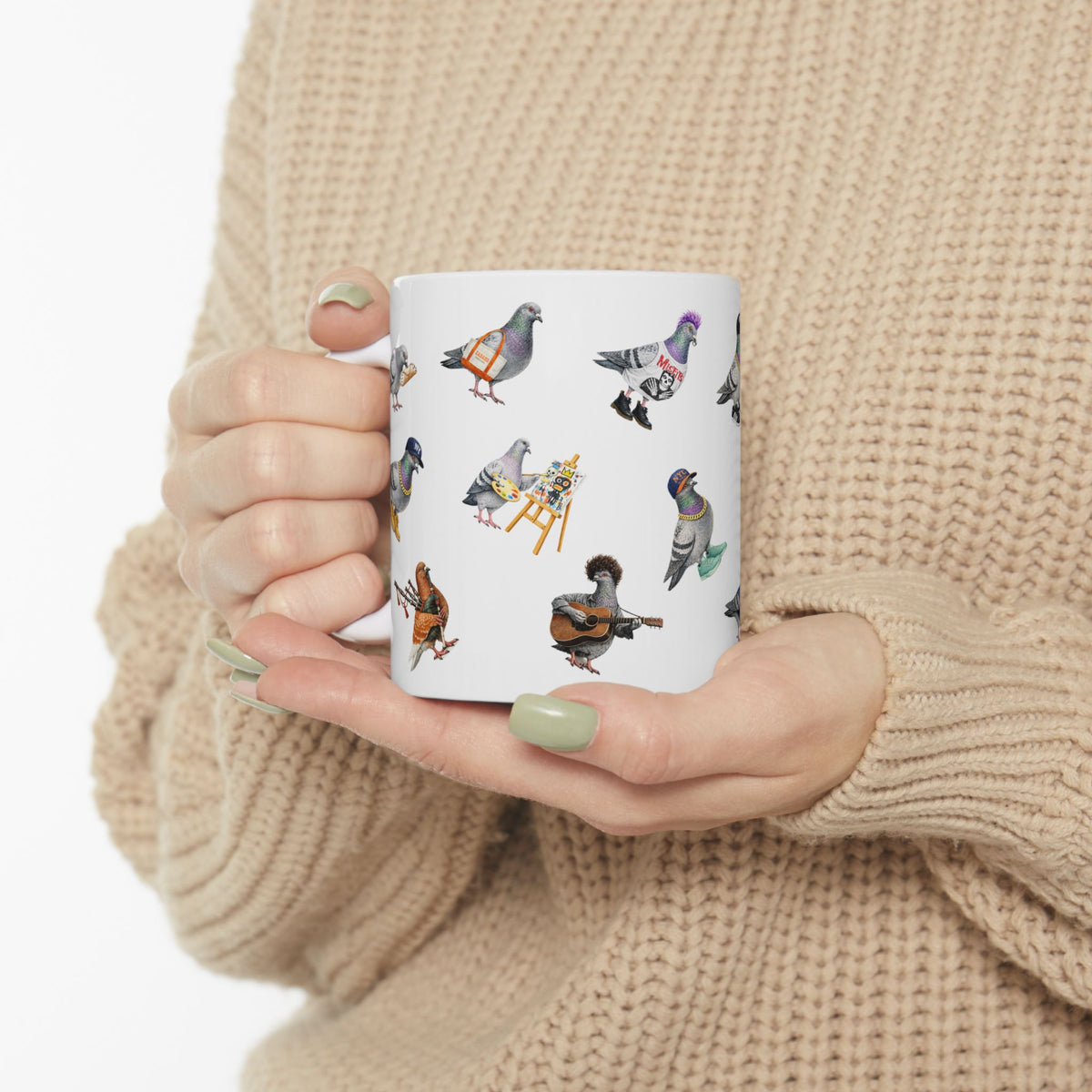 Pigeons of New York Mug | NYC Pigeon Bird Lovers Coffee Cup