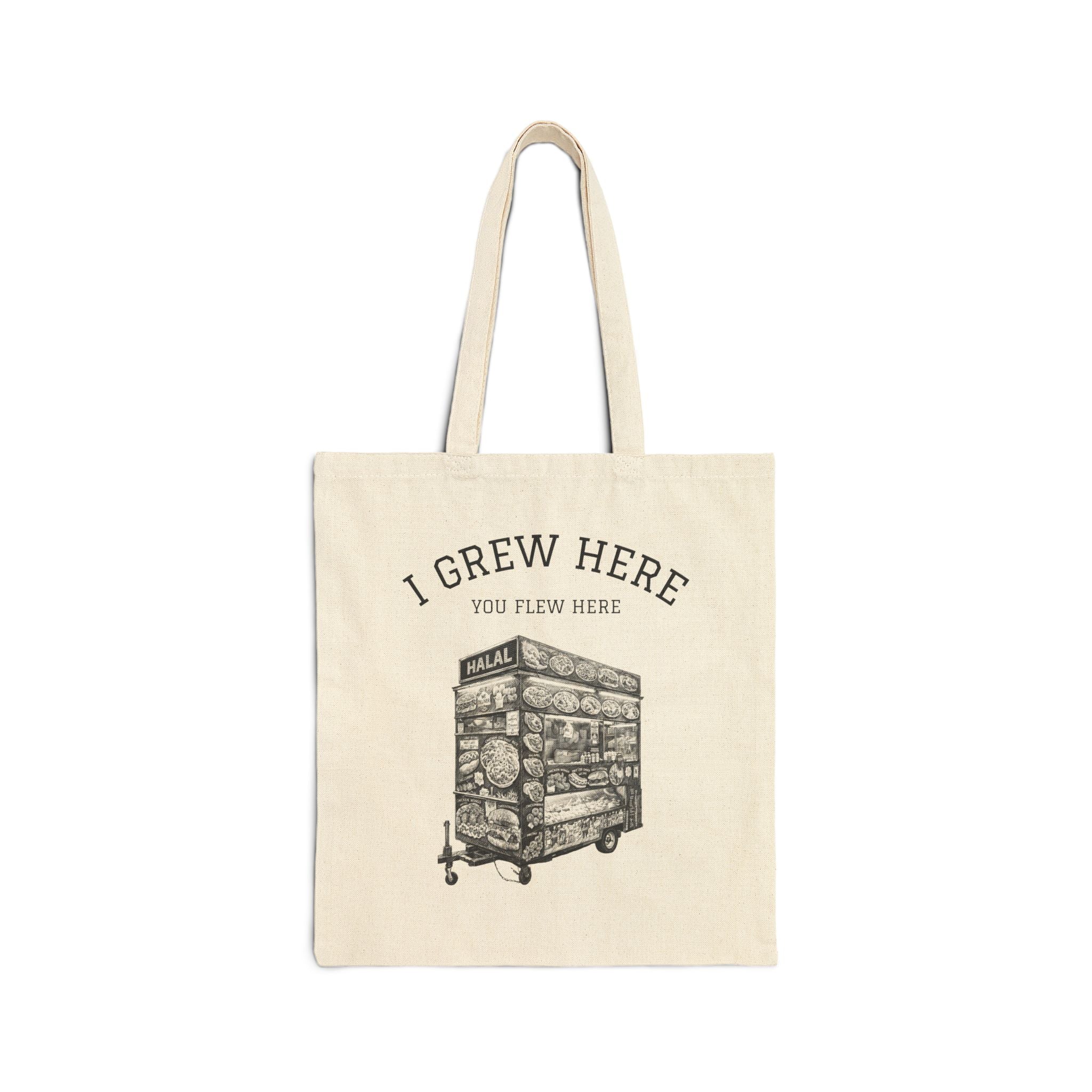 Halal Food Cart Bag | I Grew Here You Flew Here NYC Tote Bag