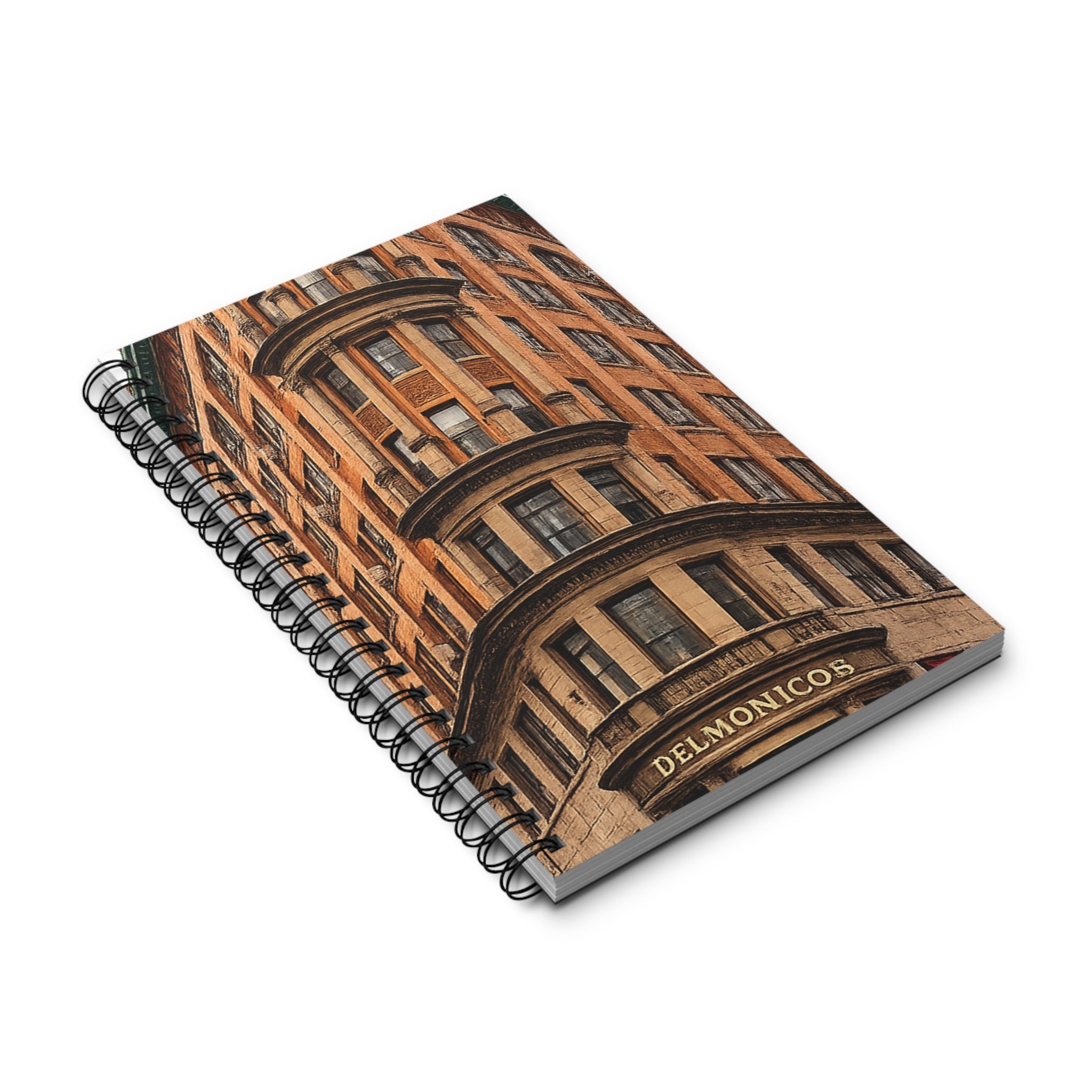 Cuaderno Delmonico's New York para Edificios   Diario en Espiral de Arquitectura de Nueva York