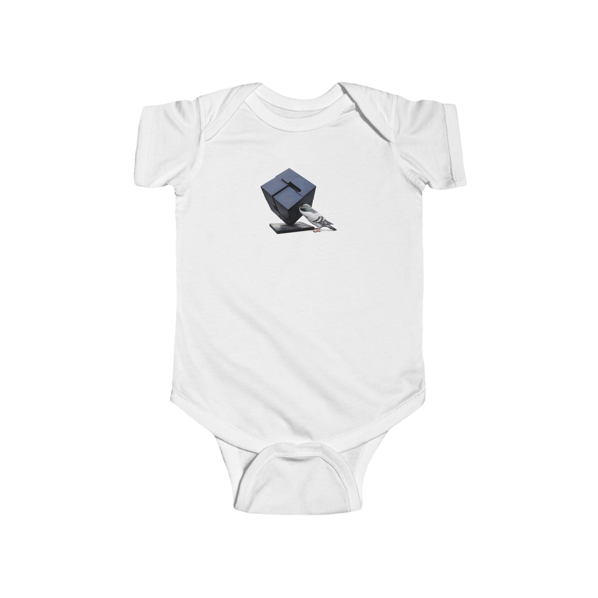Customizable Astor Place NYC Pigeon Baby Onesie | New Yorker Reveal Infant Bodysuit