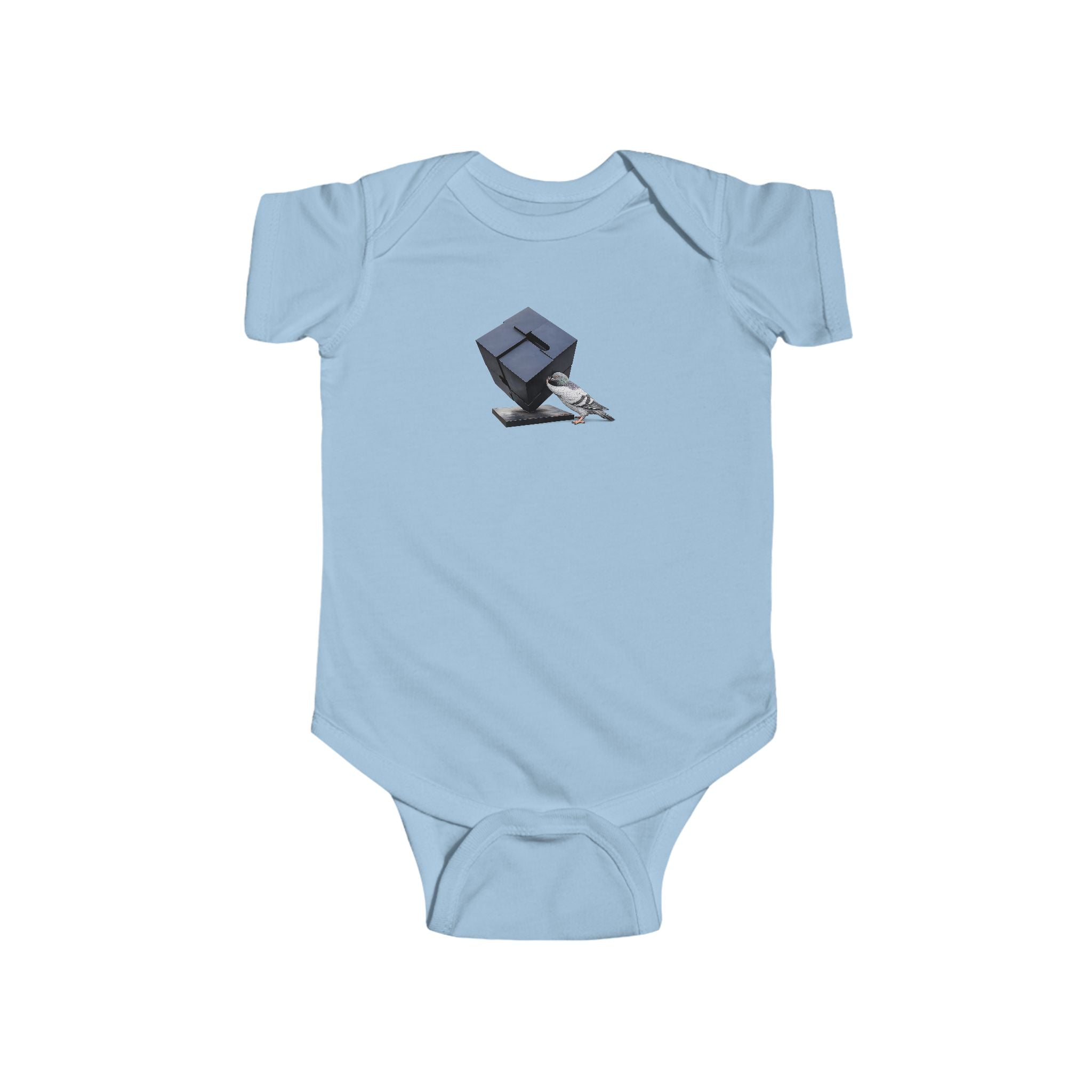 Customizable Astor Place NYC Pigeon Baby Onesie | New Yorker Reveal Infant Bodysuit