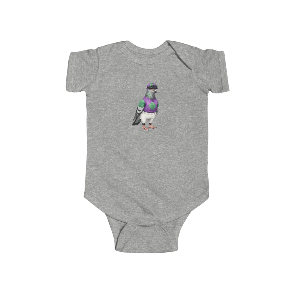 Customizable Ozone Park NYC Pigeon Baby Onesie | New Yorker Reveal Infant Bodysuit