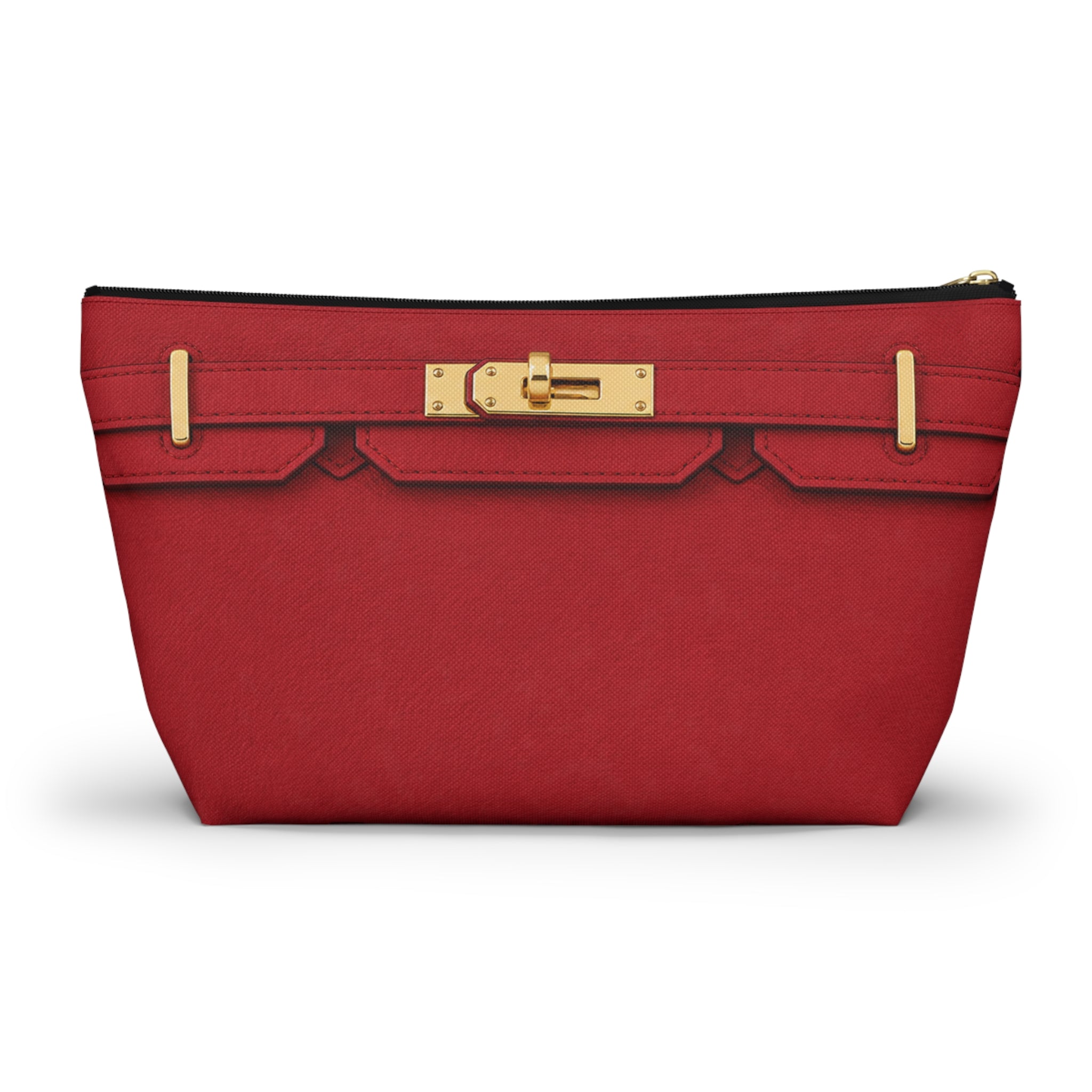 Canal Street Large Burgundy Makeup Bag —  T-Bottom Travel Bag