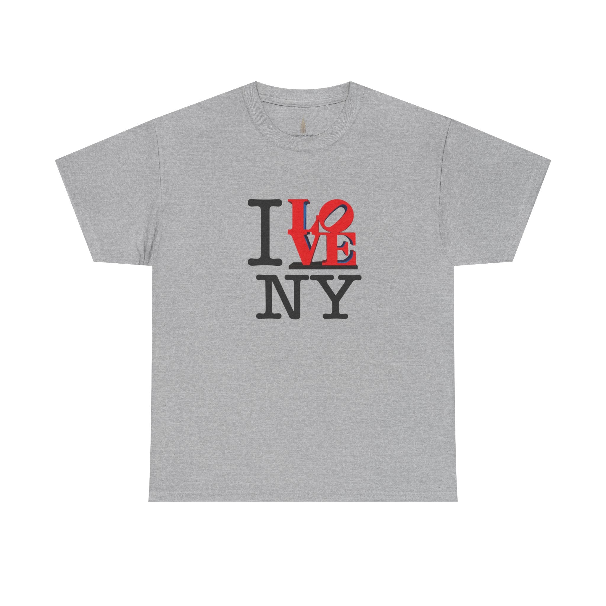 I Love NY Heavy Cotton Tee    NYC Gift Souvenir T-Shirt