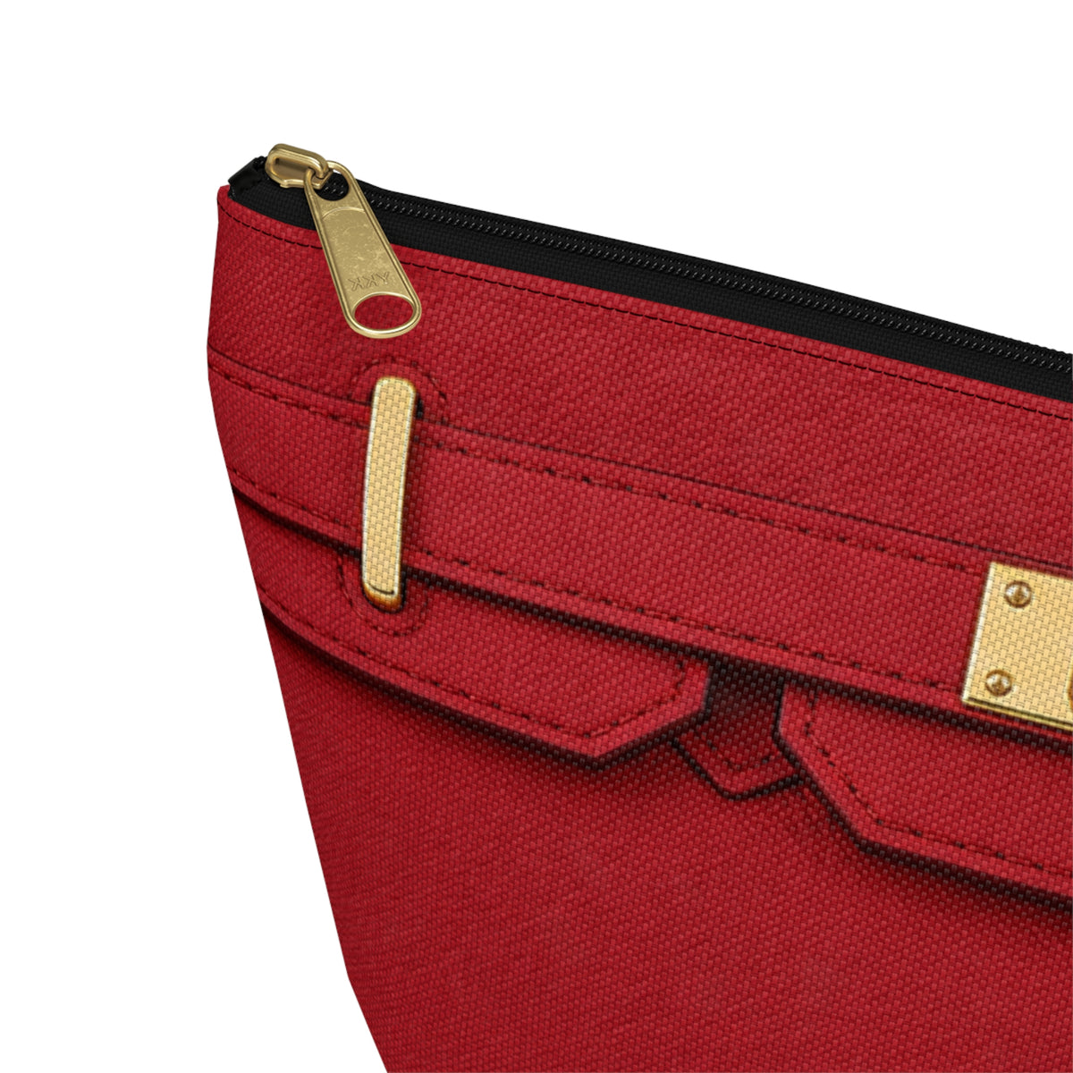 Canal Street Large Burgundy Makeup Bag —  T-Bottom Travel Bag