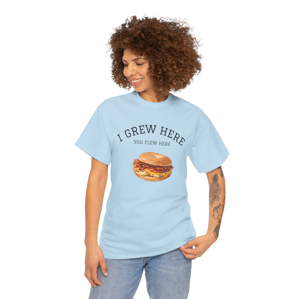 Bacon Egg and Cheese T-Shirt | I Grew Here You Flew Here New York City Bodega Food Tee
