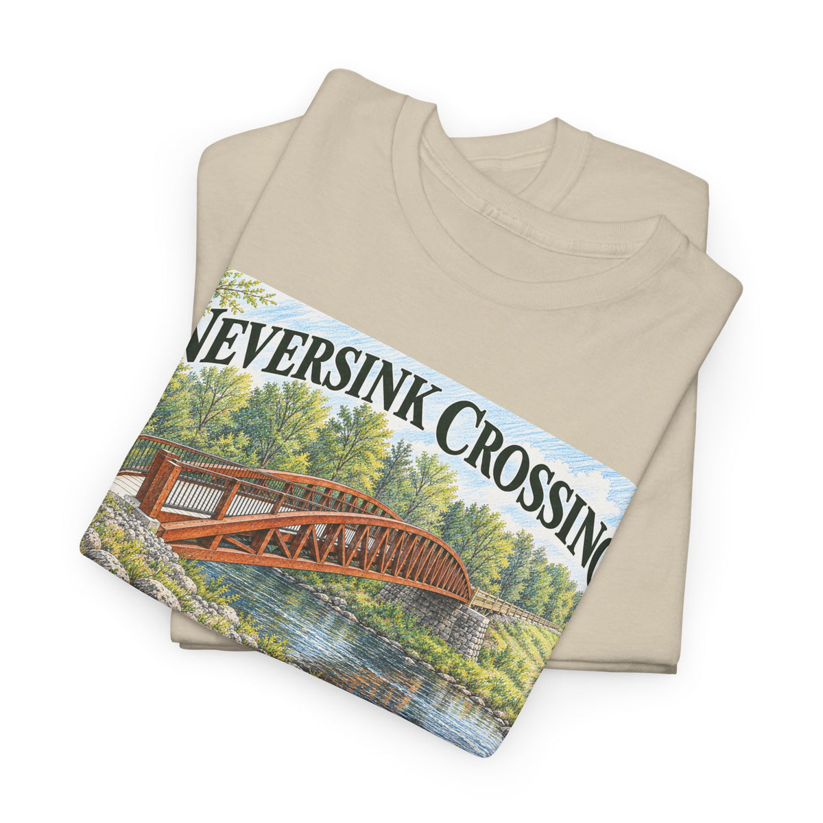 Neversink Crossing Fallsburg NY Scenic Bridge T-Shirt