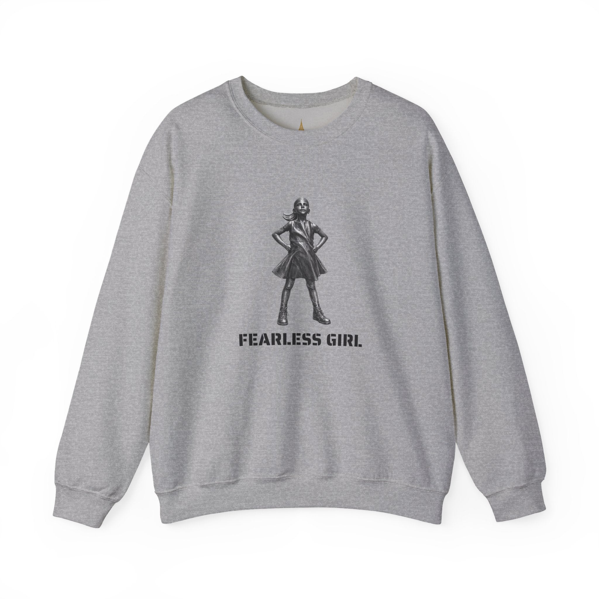 Fearless Girl Statue graphic Sweatshirt | NYC Empowerment, Feminist Design Sweater
