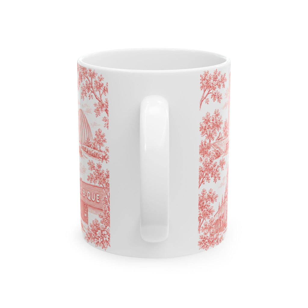 Kansas City Red Toile de Jouy 11oz Ceramic Mug