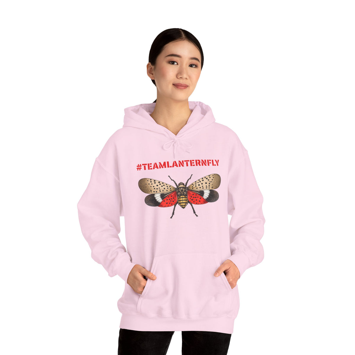 NYC Spotted Lanternfly Hoodie — Team Lanternfly Hooded Pullover Sweatshirt