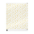 Gold NYC Landmarks on White Gift Wrap Paper | New York Statue of Liberty Oculus Vessel Brooklyn Bridge Guggenheim Wrapping Paper Roll