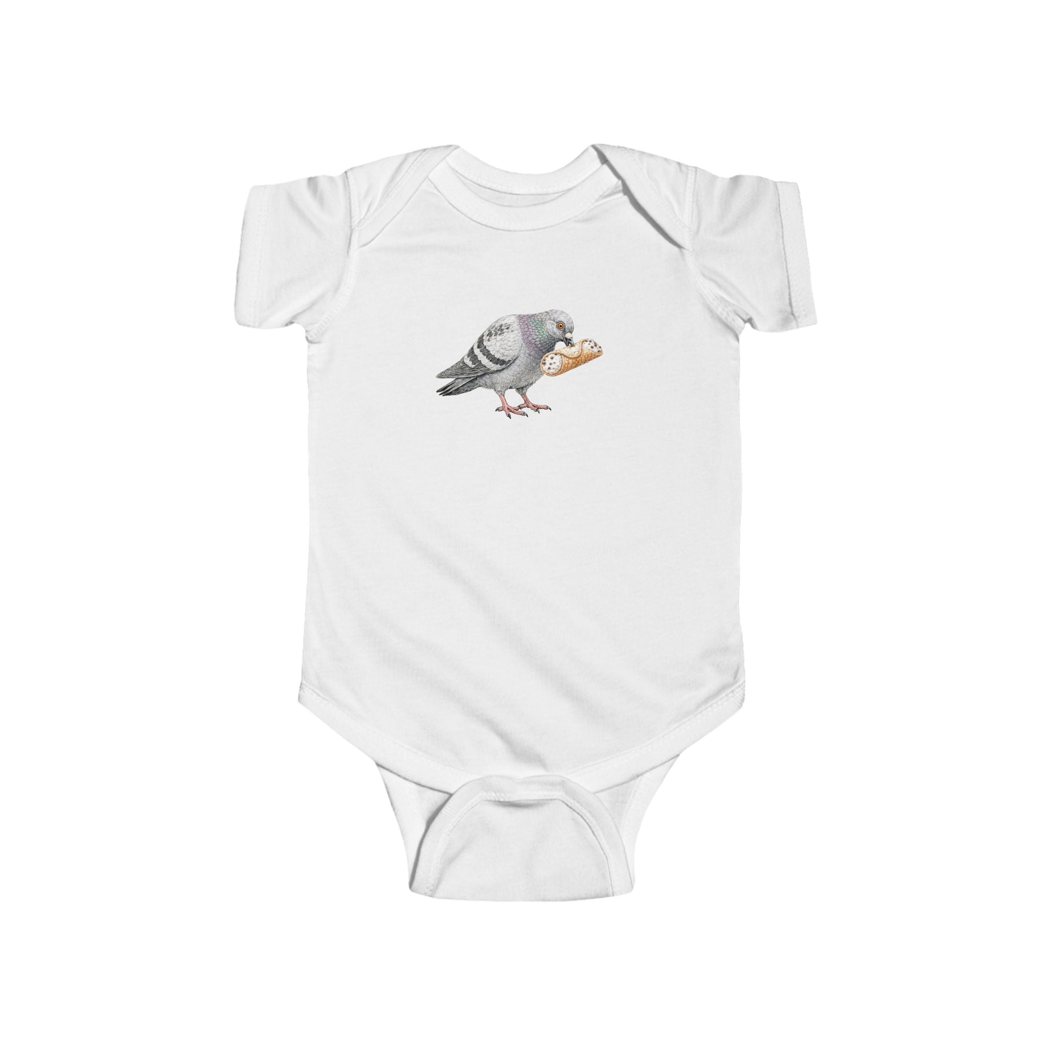 Customizable Arthur Avenue NYC Pigeon Baby Onesie | New Yorker Reveal Infant Bodysuit