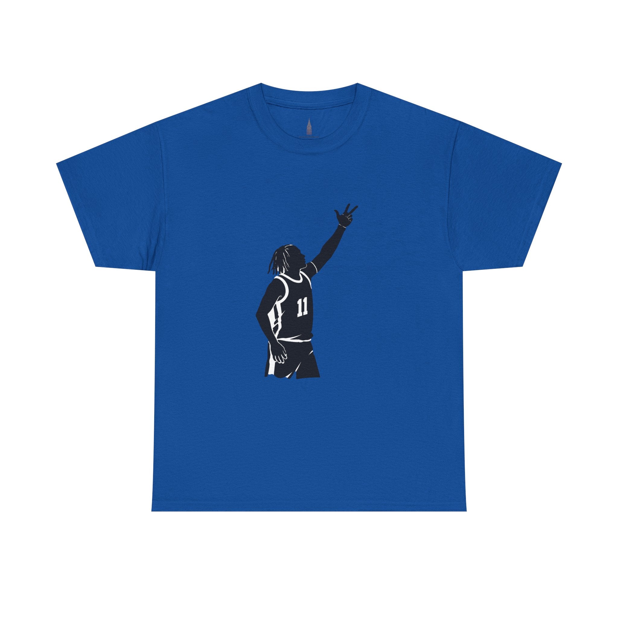 Customizable Jalen Brunson 3 Points Celly T-Shirt | New York Basketball Tee