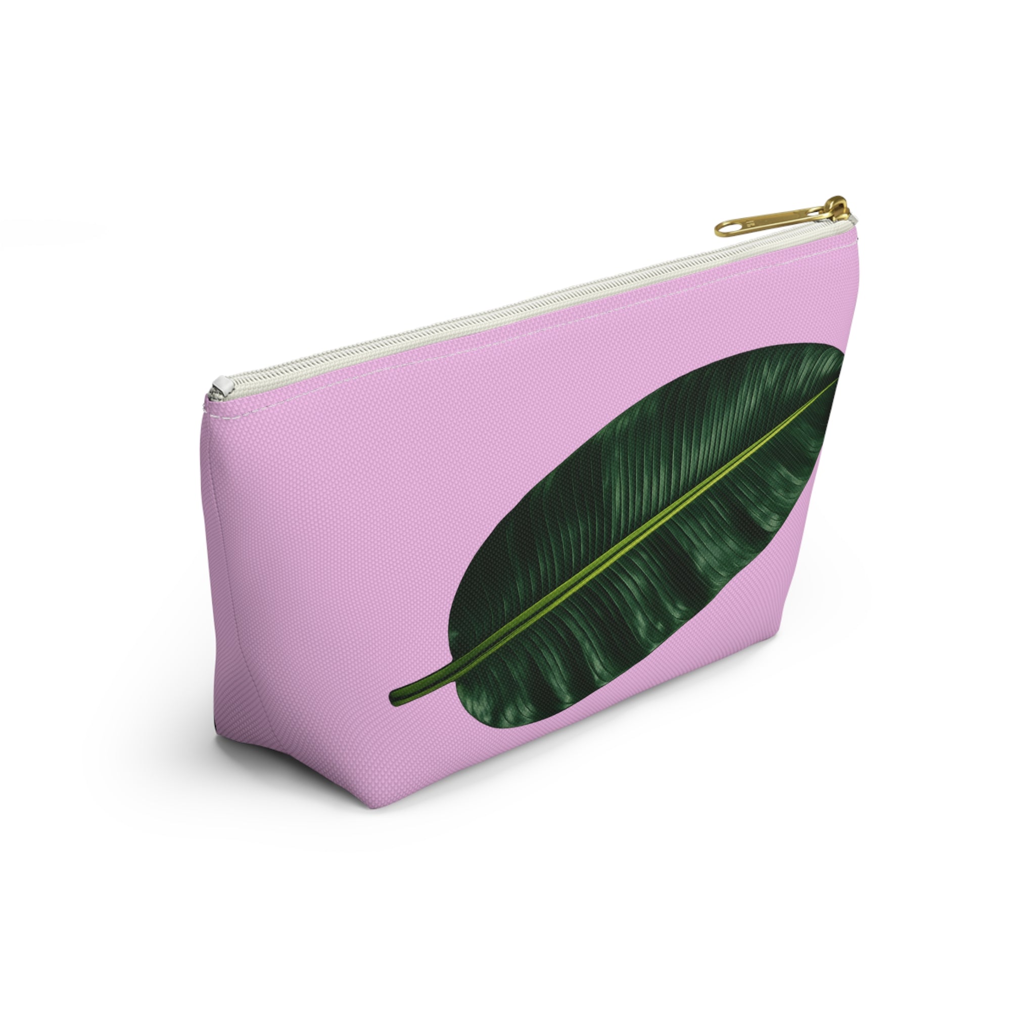 Botanical Garden Leaf Accessory Pouch — T-Bottom Makeup Bag