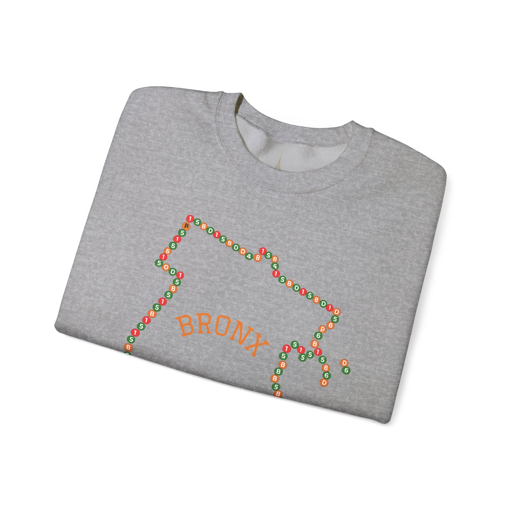 The Bronx Map Subway Signs Sweatshirt | NYC Crewneck Sweater