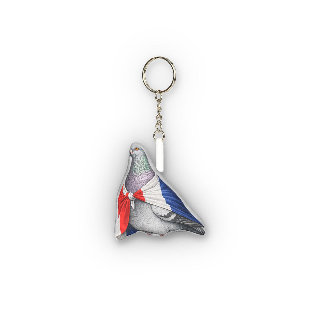 France International Pigeon Mini Plush Keychain |  Bird Lovers Plushie Bag Charm