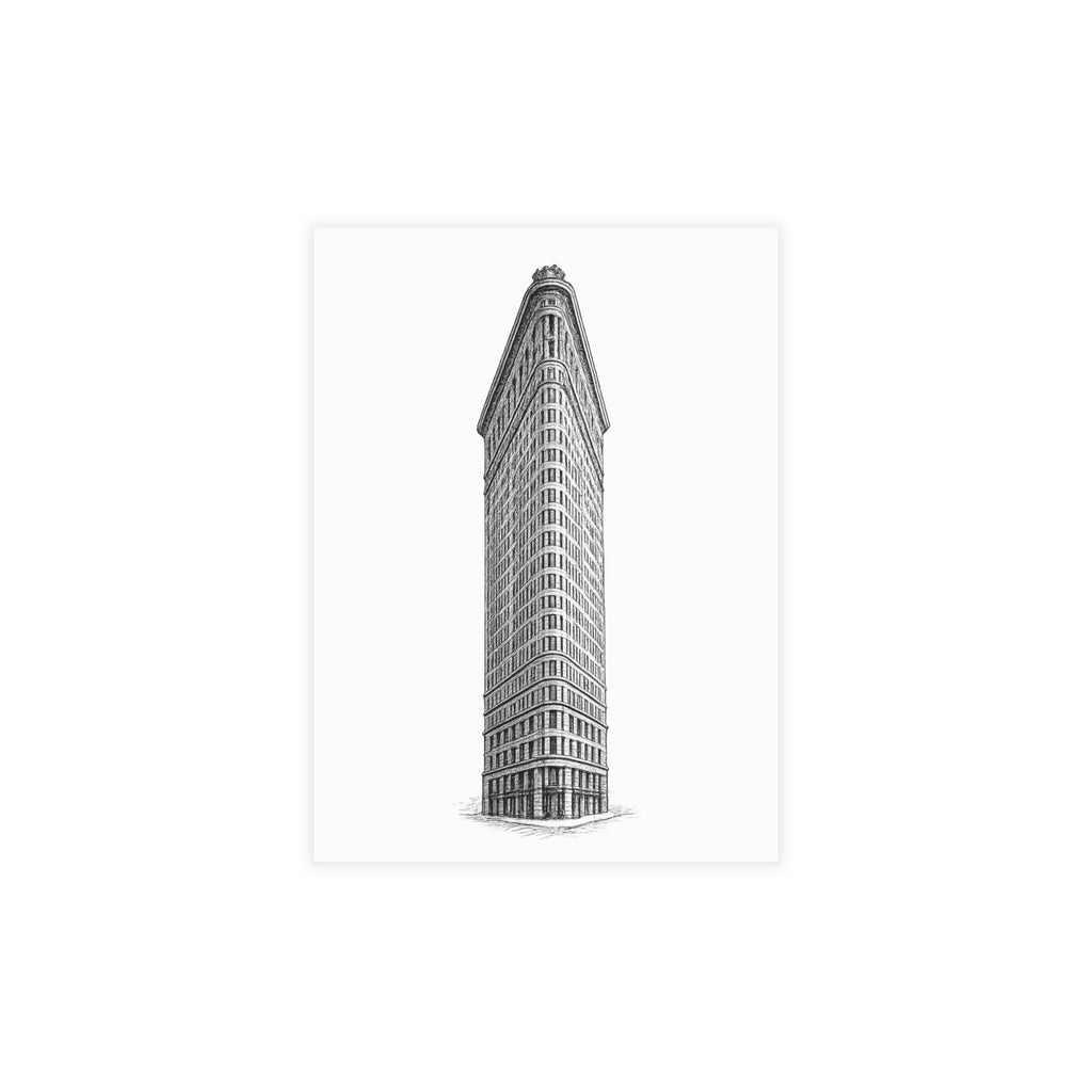 Flatiron Building Postcard Set —Architectural Sketch Postcard Bundle (with envelopes)