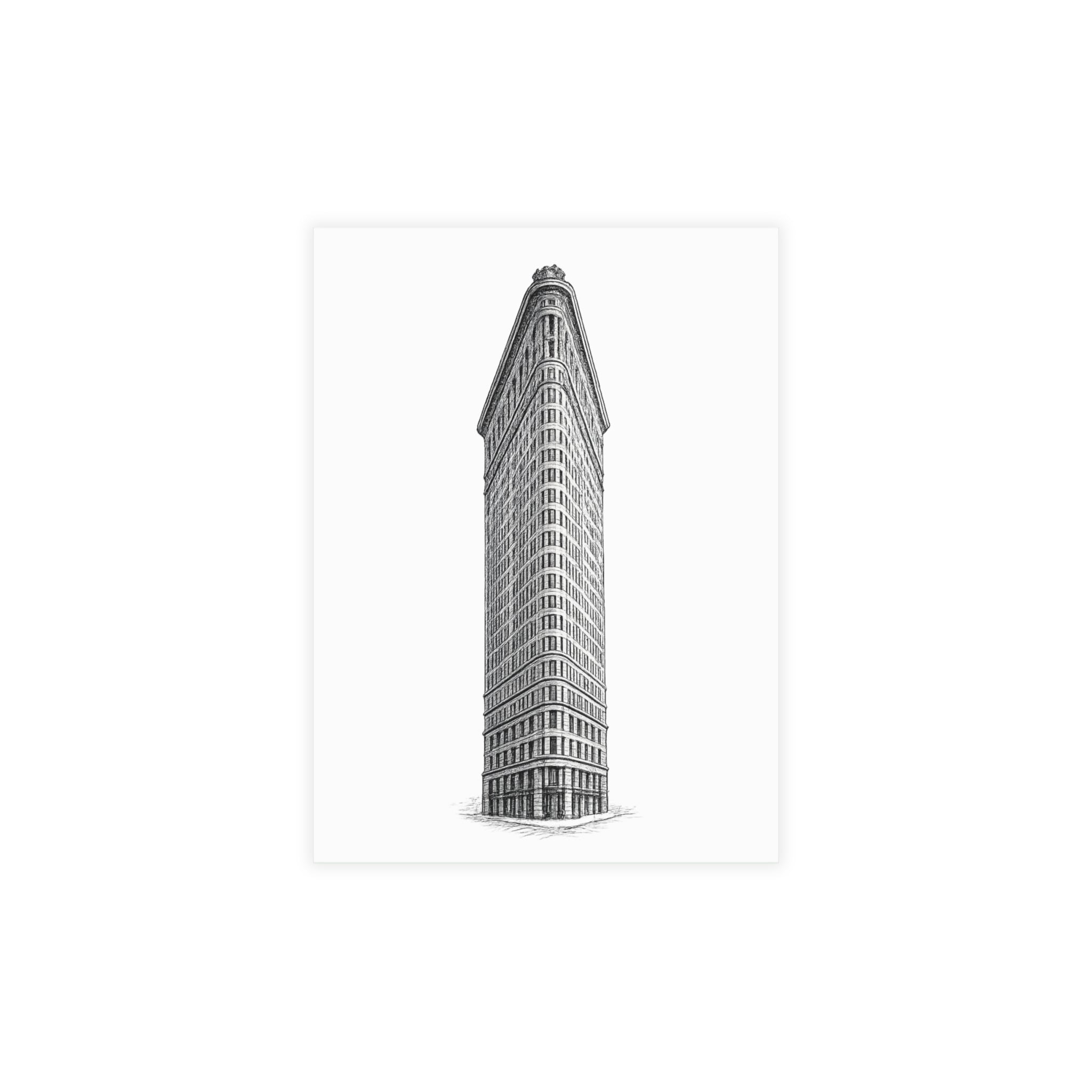 Flatiron Building Postcard Set —Architectural Sketch Postcard Bundle (with envelopes)