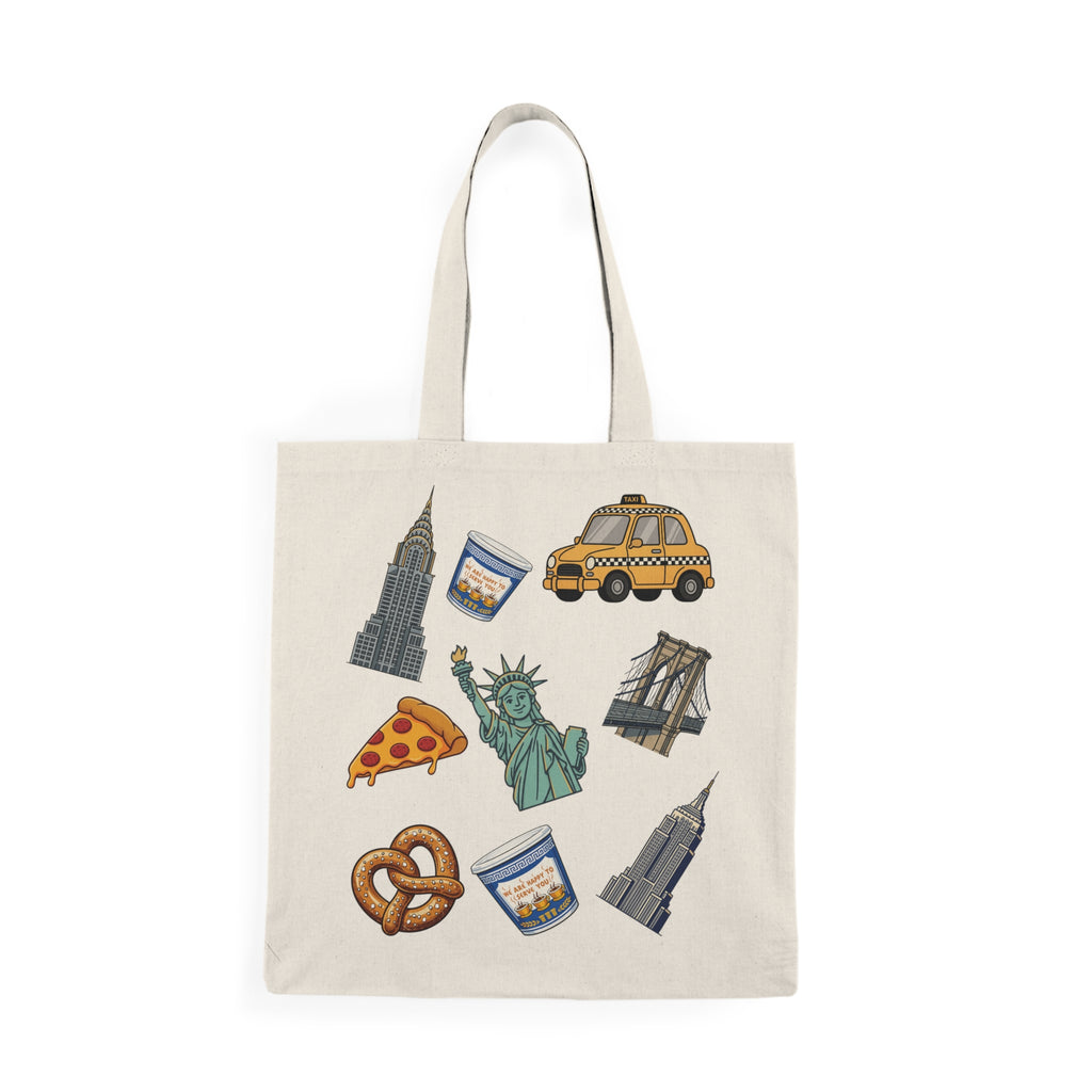 New York City Icons Subway Tote Bag | NYC travel souvenir tote